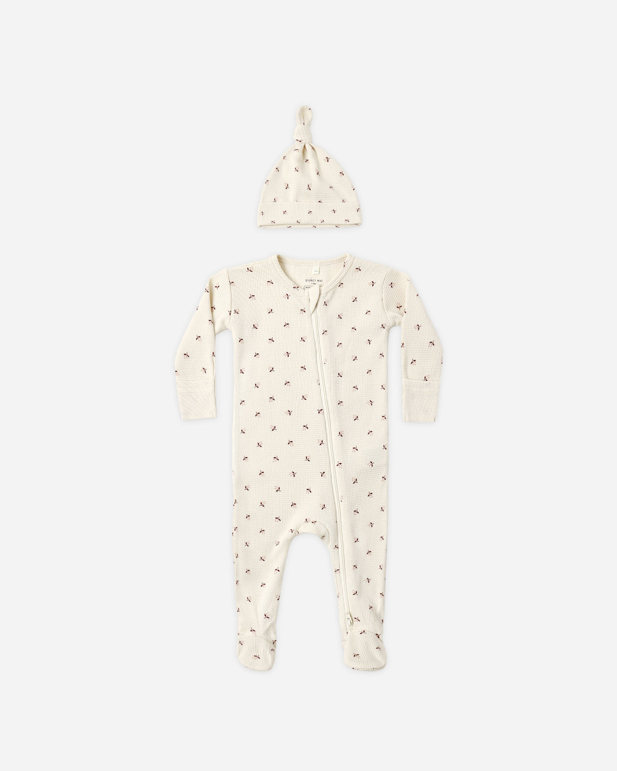 Quincy Mae Waffle Sleep Set - Fall Ditsy