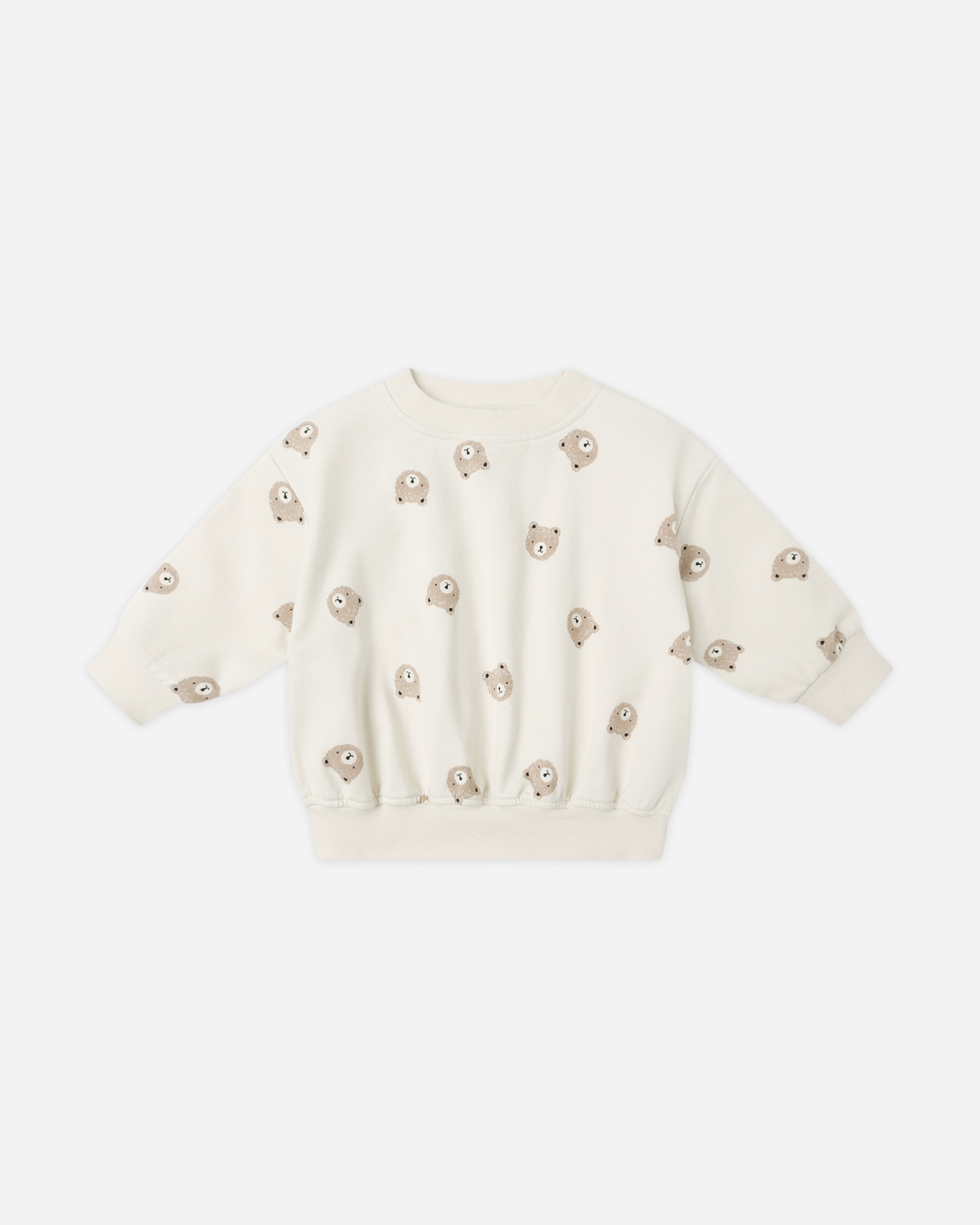 Quincy Mae Relaxed Sweatshirt - Brown Bear