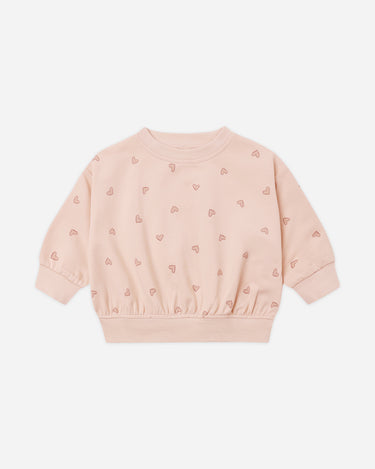 Quincy Mae Relaxed Sweatshirt - Hearts