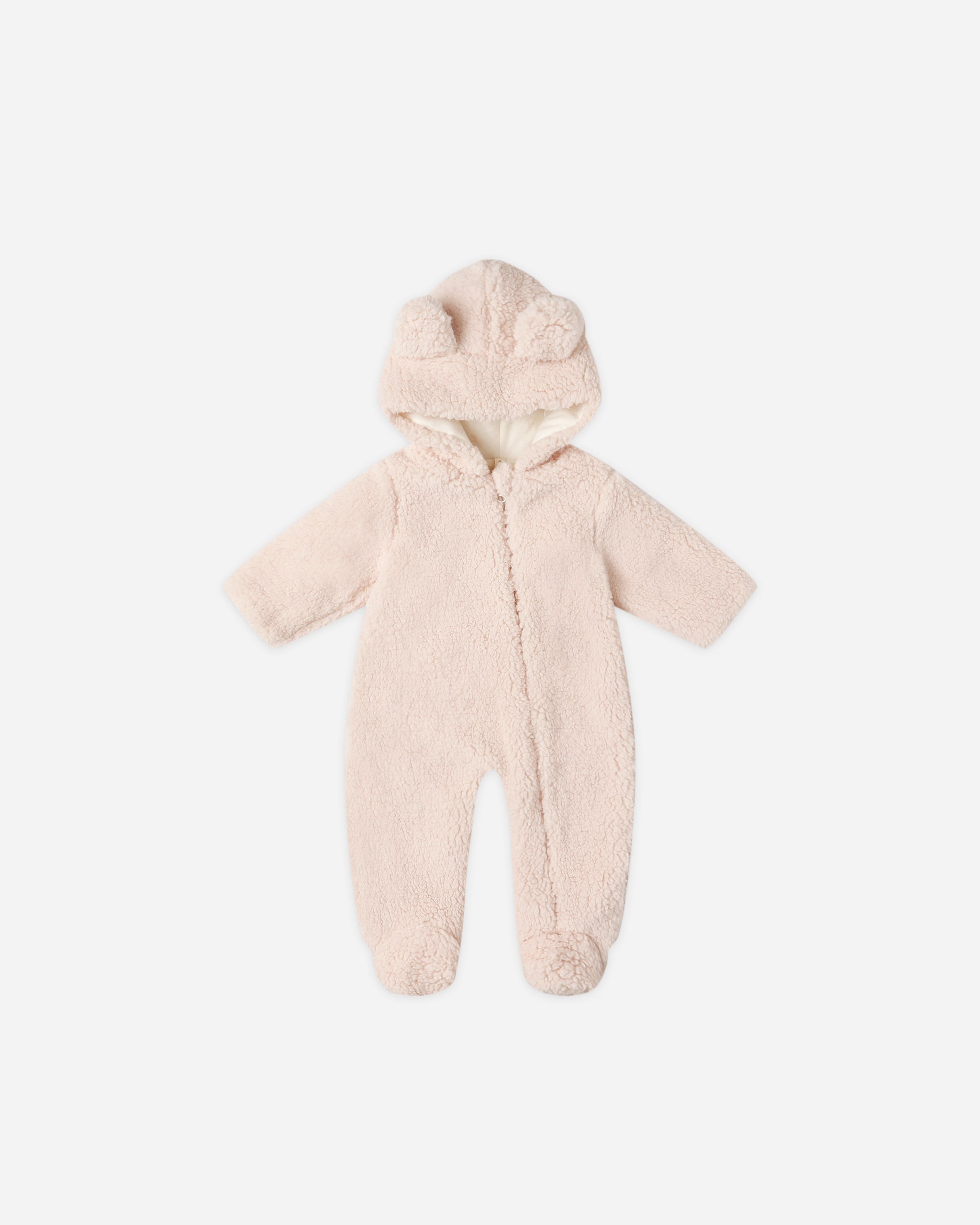Quincy Mae Bear Jumpsuit - Antique