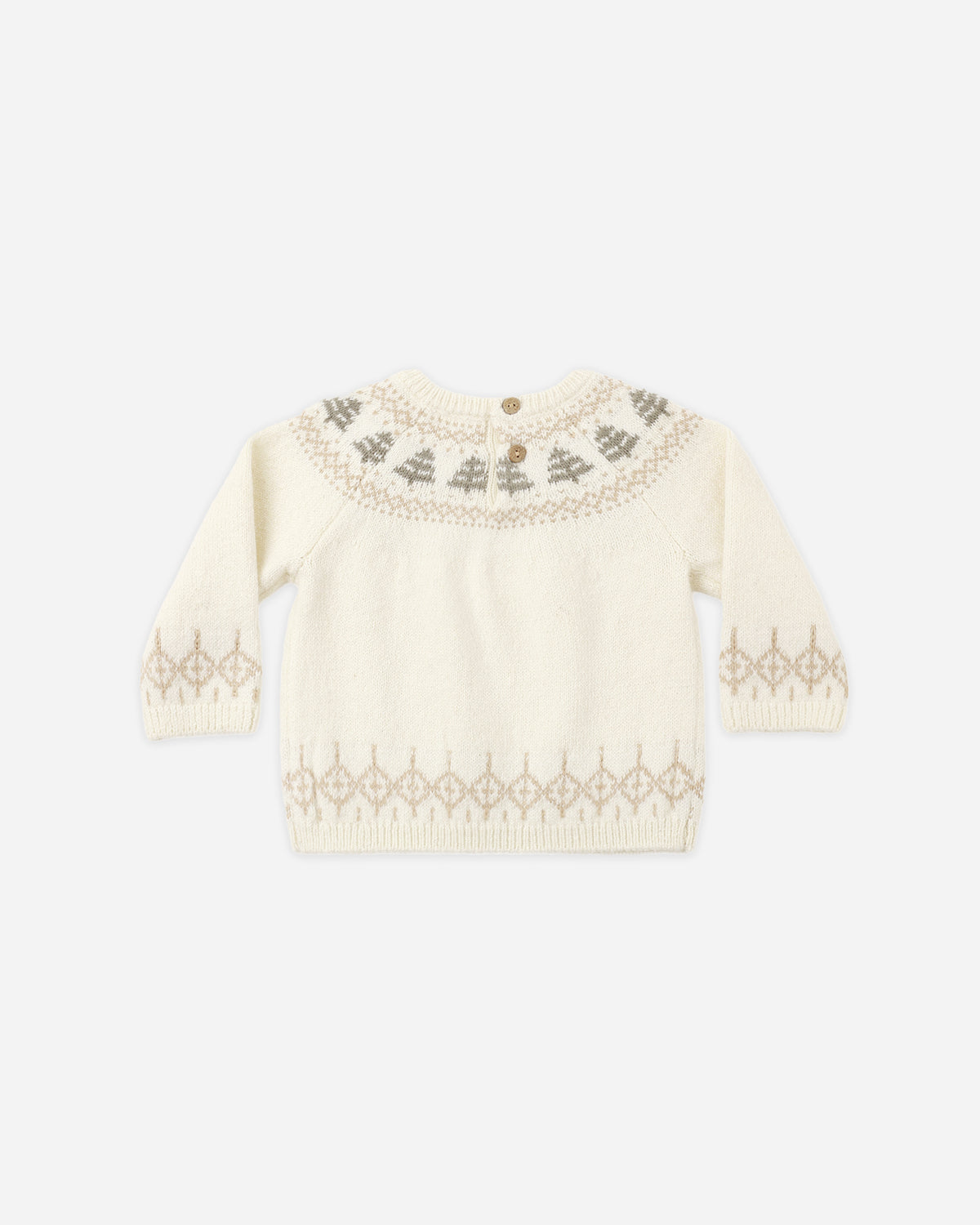 Quincy Mae Rex Sweater - Tree Fair Isle