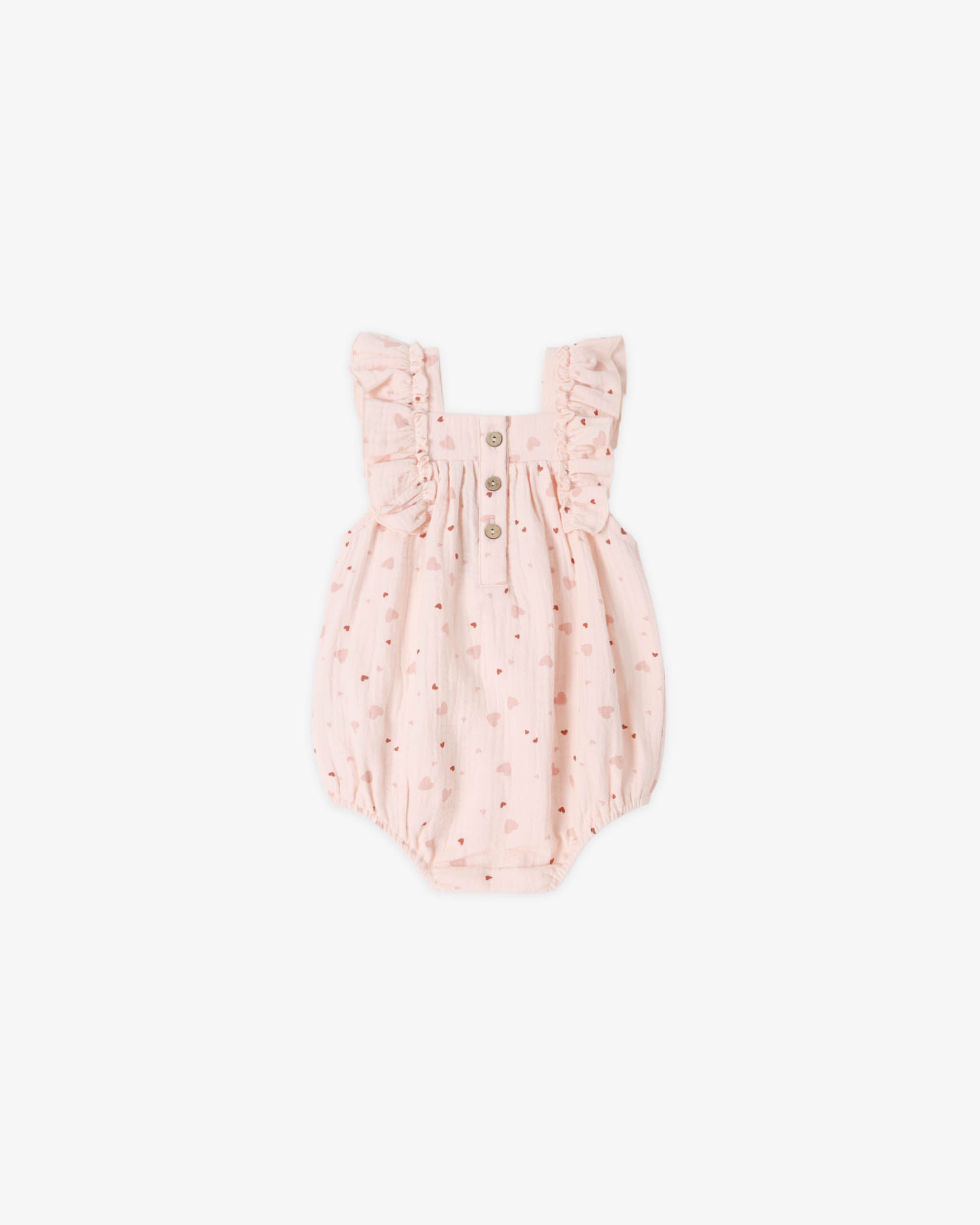 Quincy Mae Maya Romper - Heart Confetti