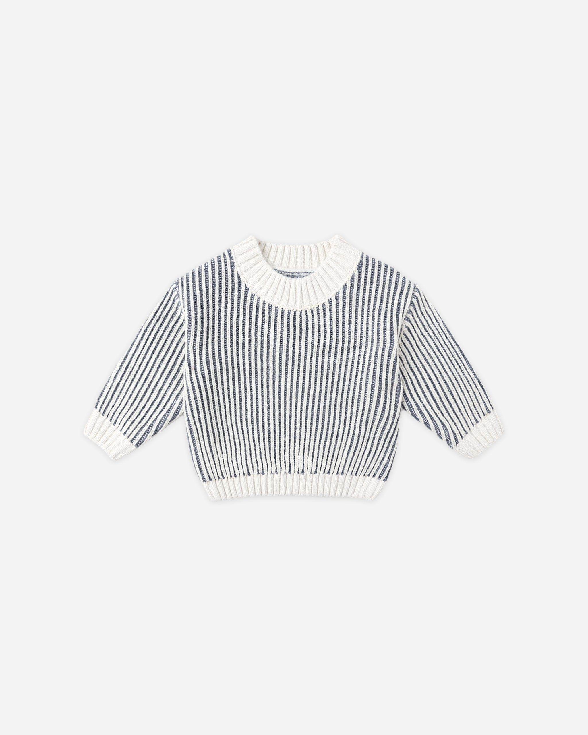 Quincy Mae Relaxed Knit Sweater - Ocean