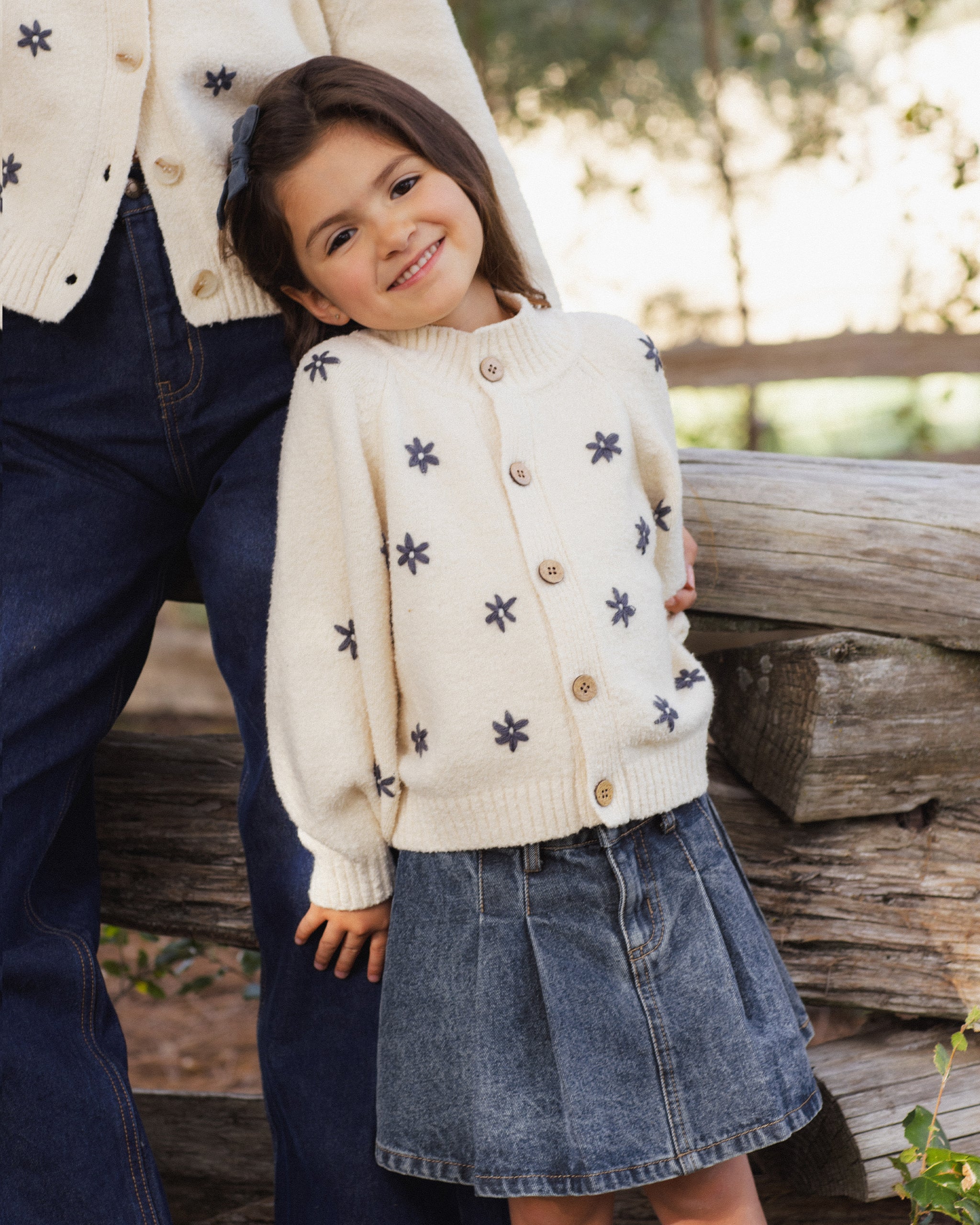 Rylee + Cru Tulip Cardigan - Midnight Daisy