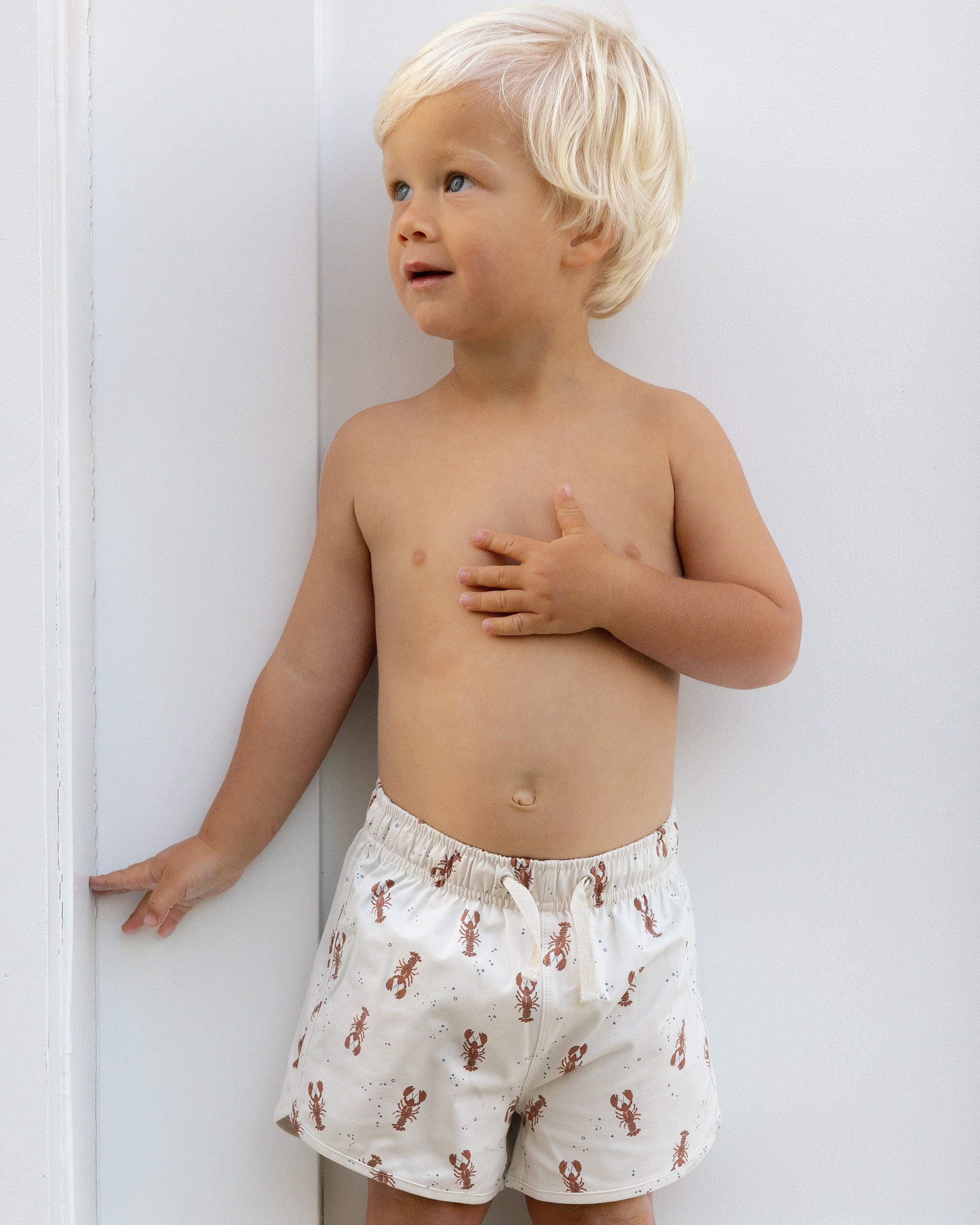 Rylee + Cru Swim Trunk - Lobsters