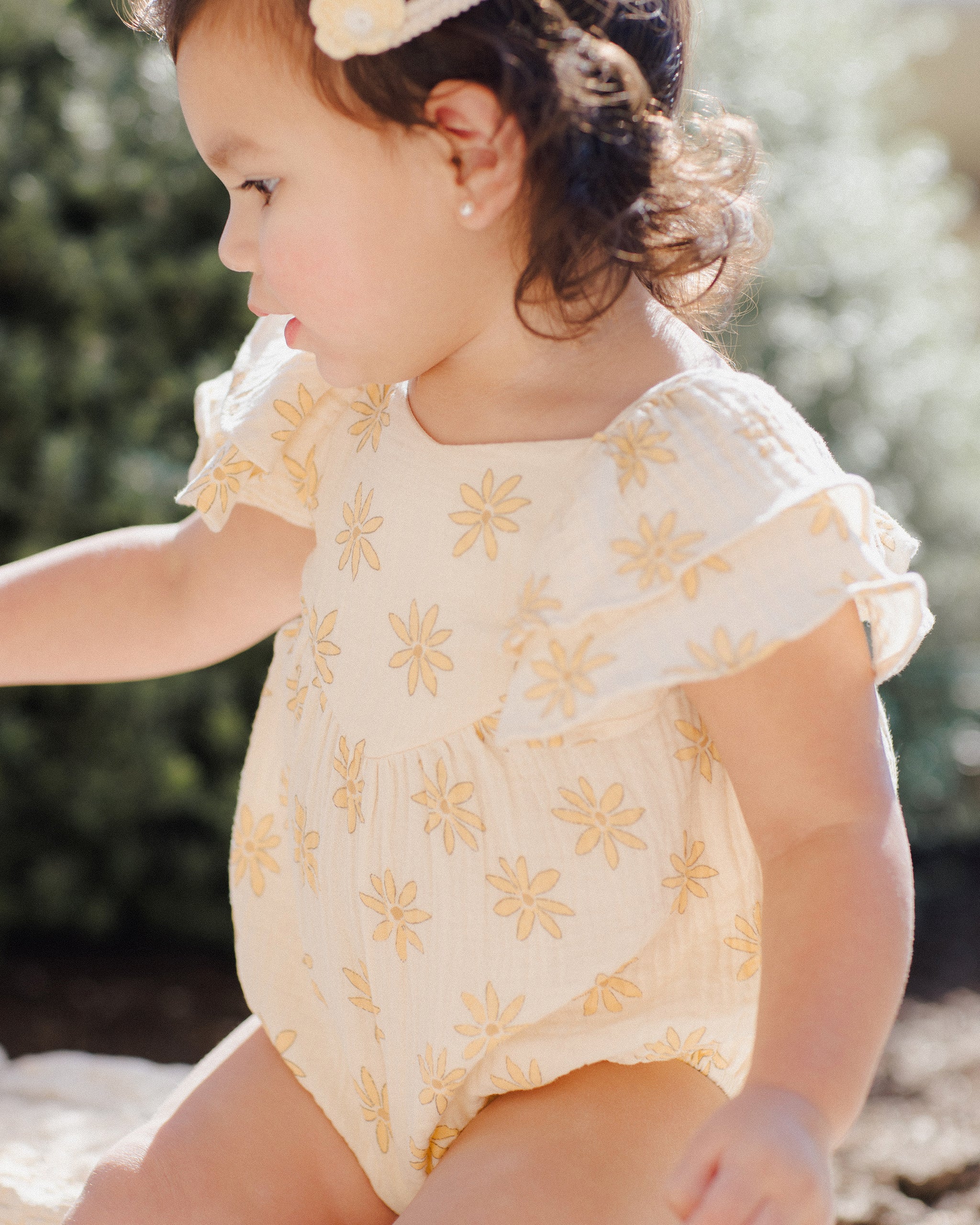 Rylee + Cru Roxy Romper - Daisies