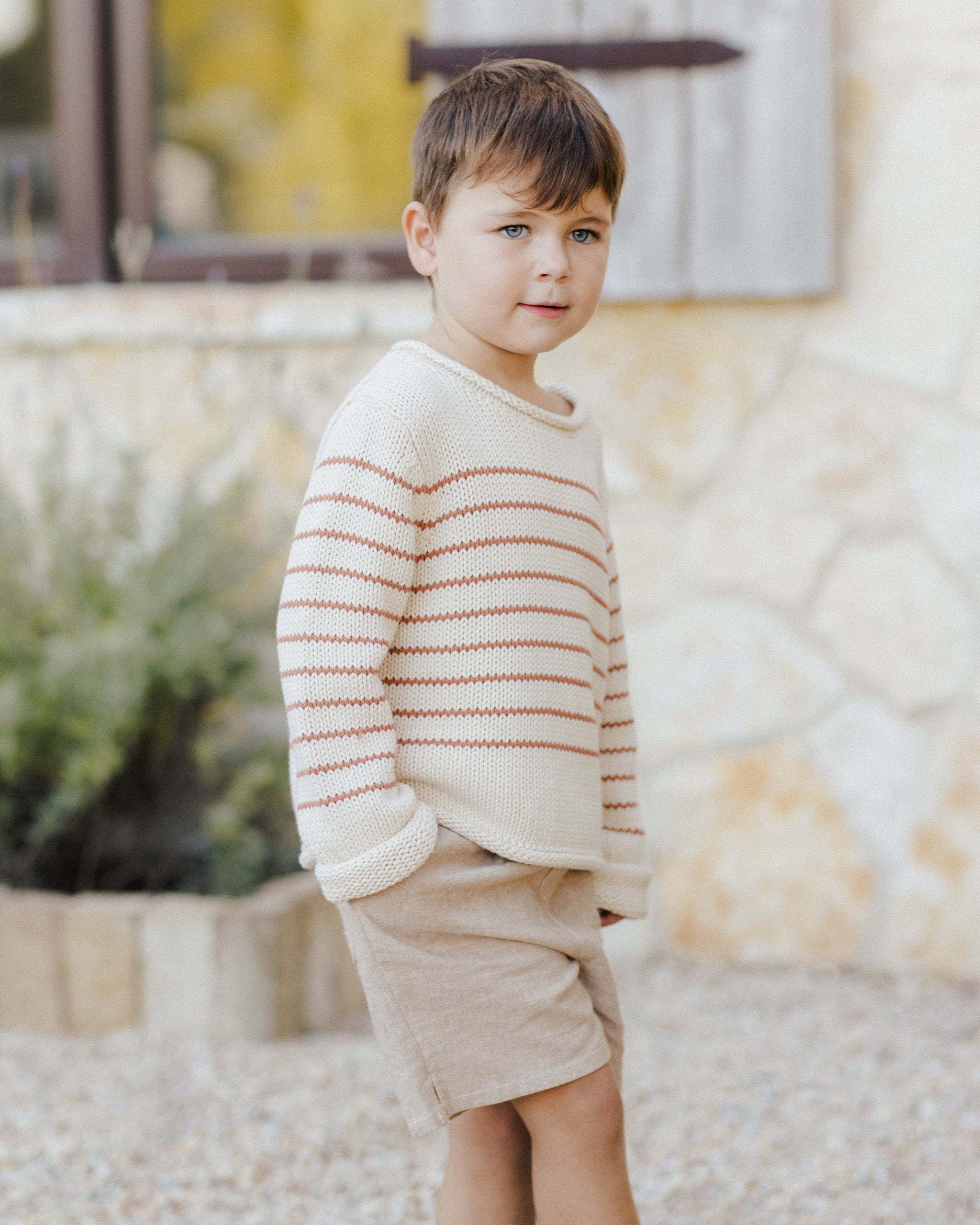 Rylee + Cru Jacques Sweater - Poppy Stripe