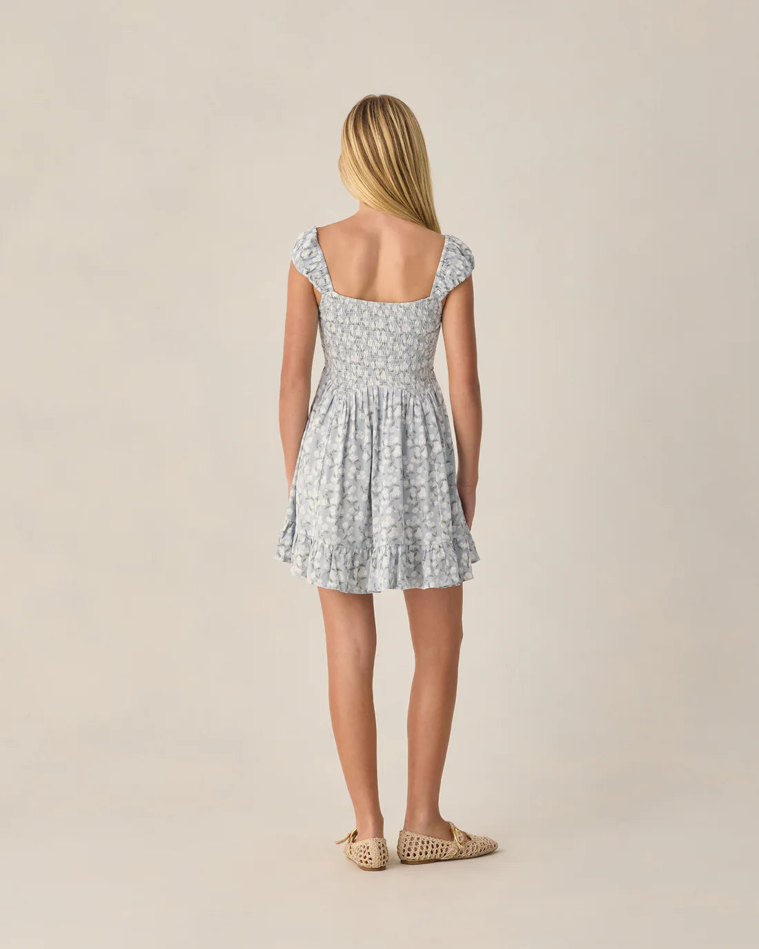 Rylee + Cru Teen Kalina Dress - Hydrangea