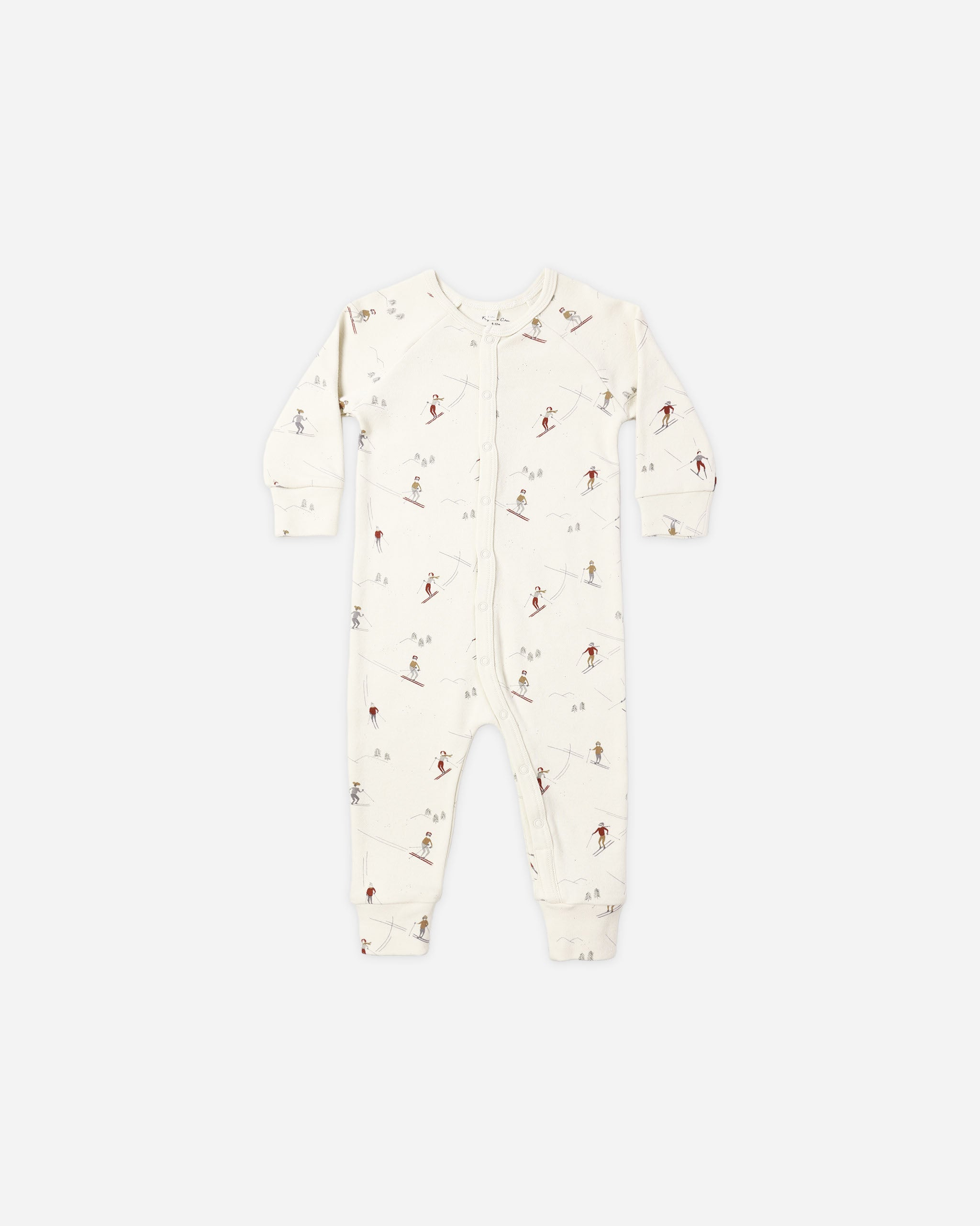 Rylee + Cru Organic Long John Pajamas - Skiers