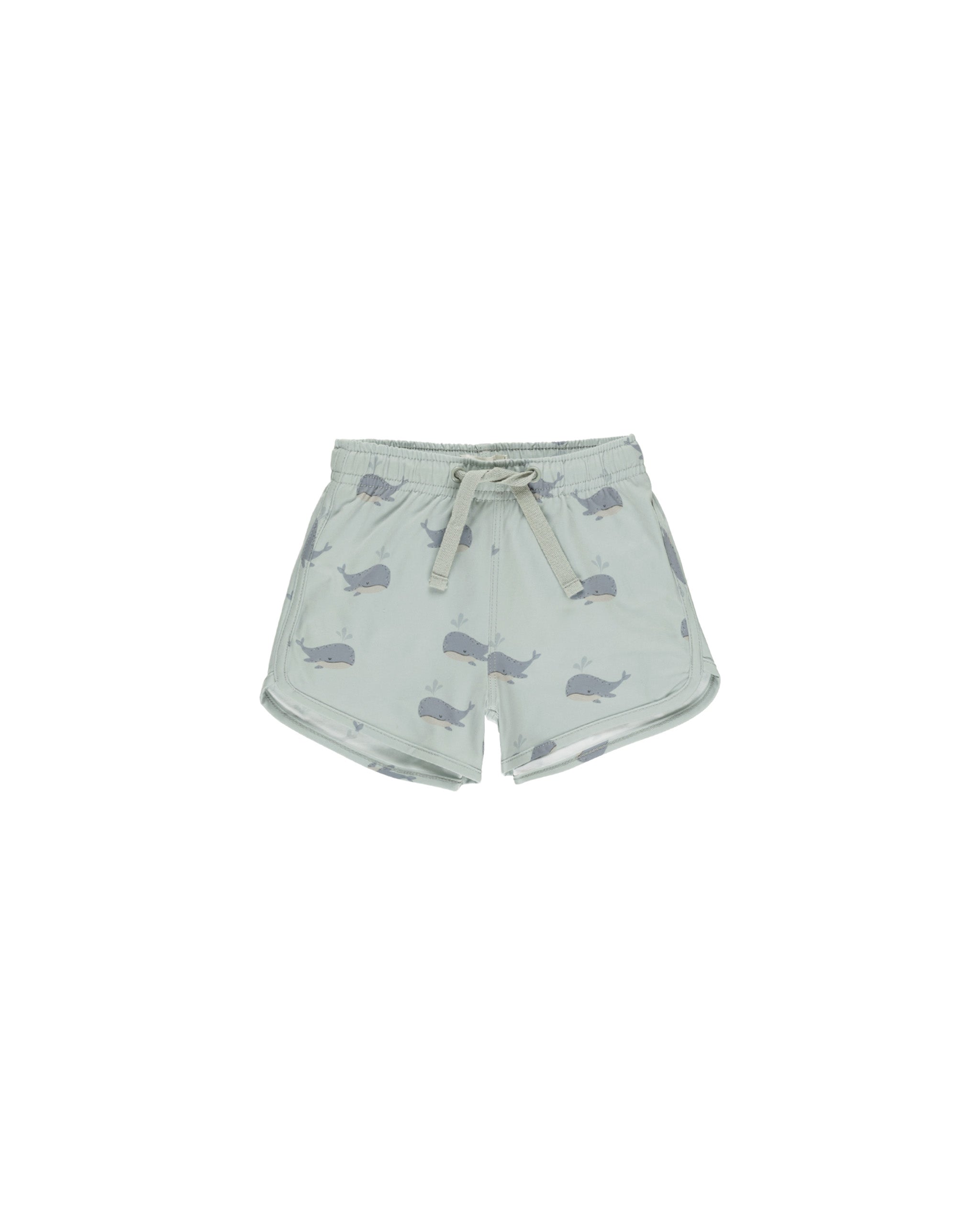 Rylee + Cru Swim Trunk - Whales