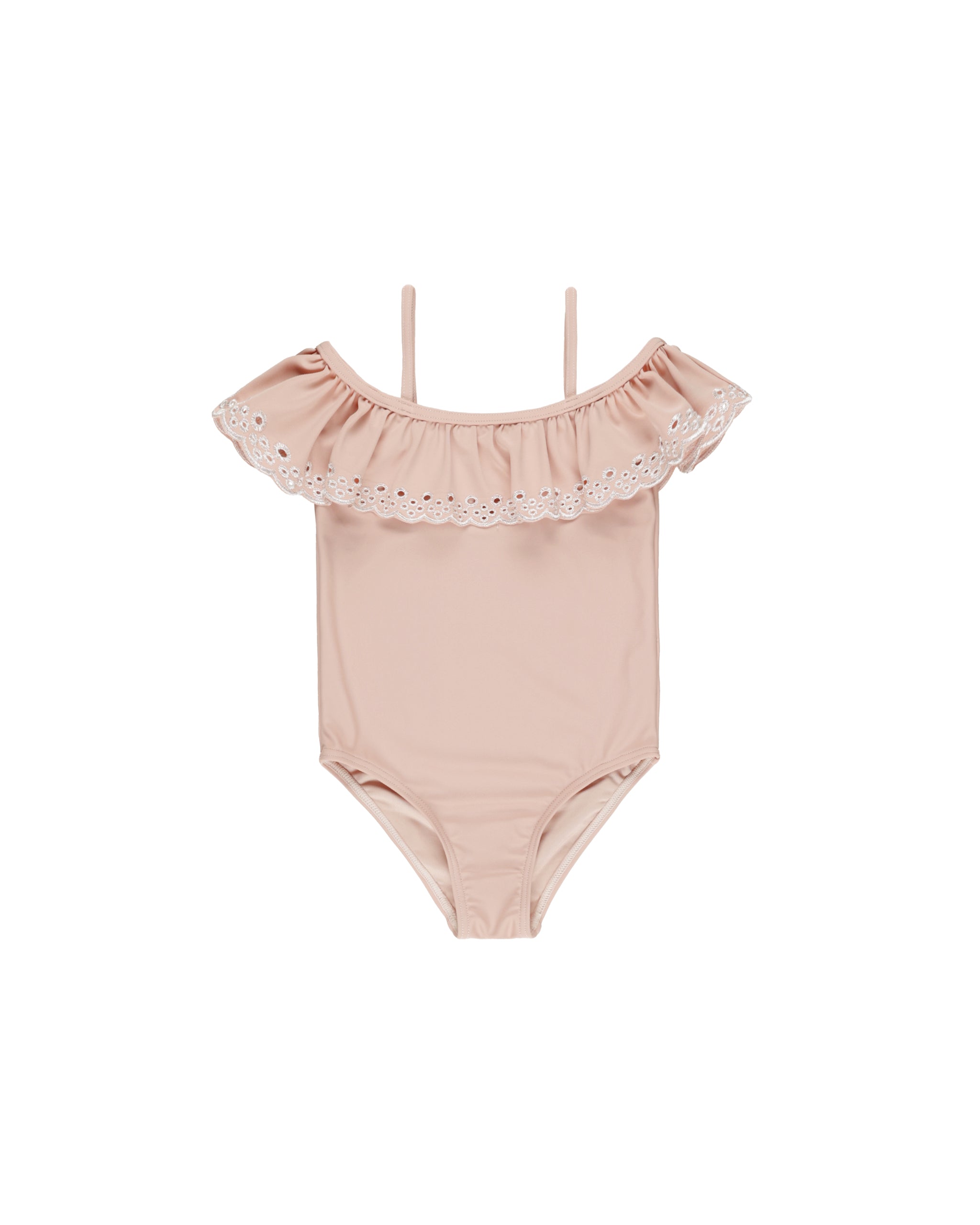 Rylee + Cru Off the Shoulder One-Piece - Pink