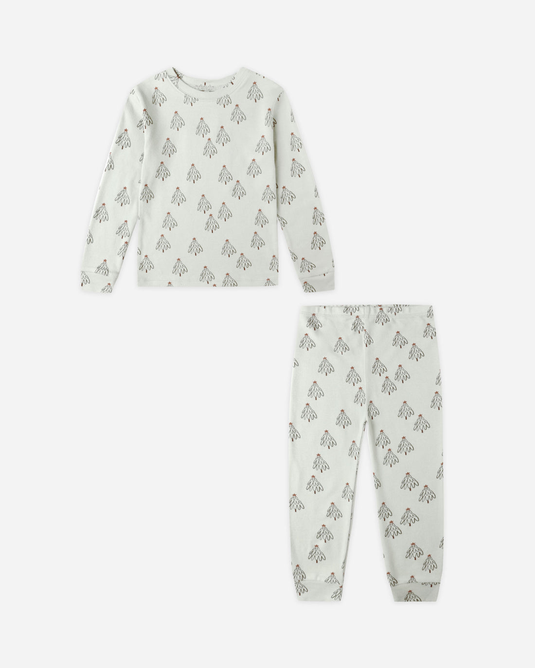 Rylee + Cru Organic Long Sleeve Pajama Set - Trees