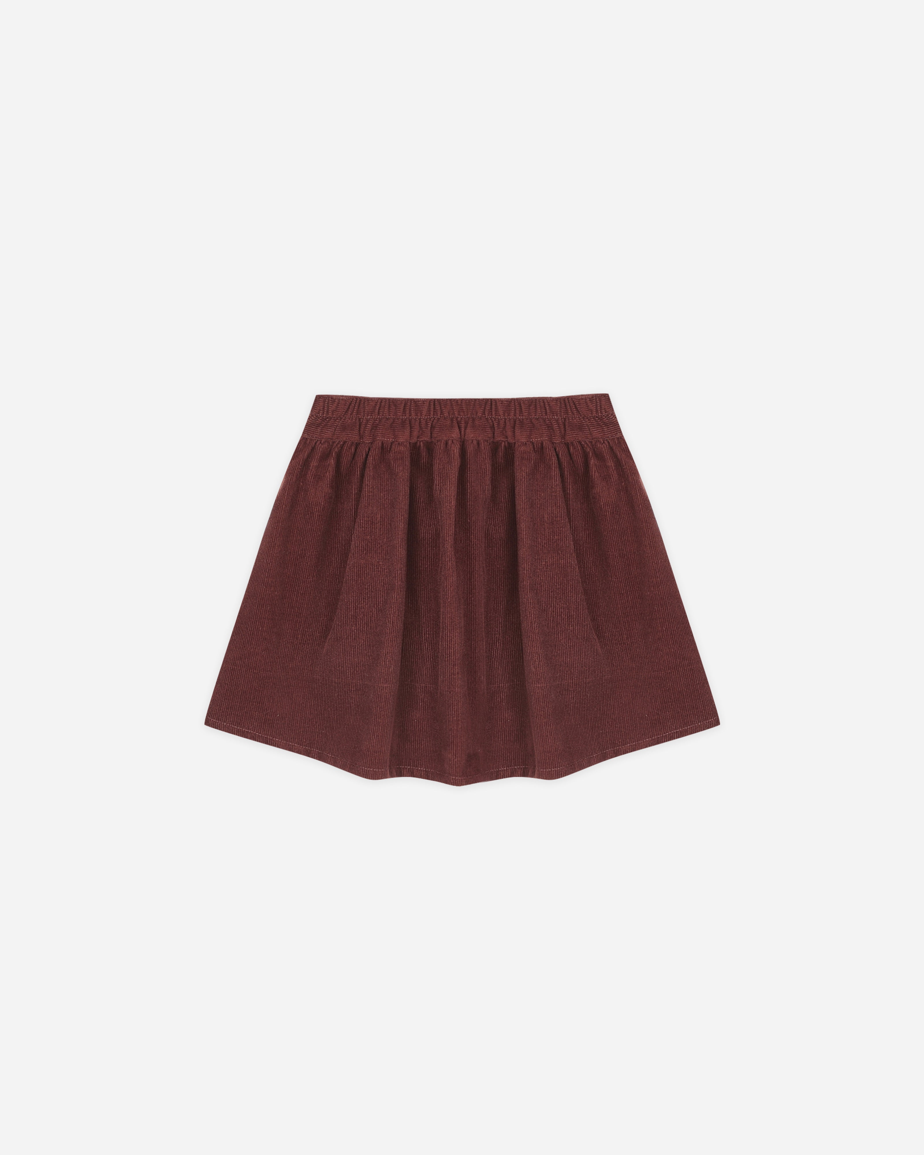 Rylee + Cru Button Front Mini Skirt - Burgundy