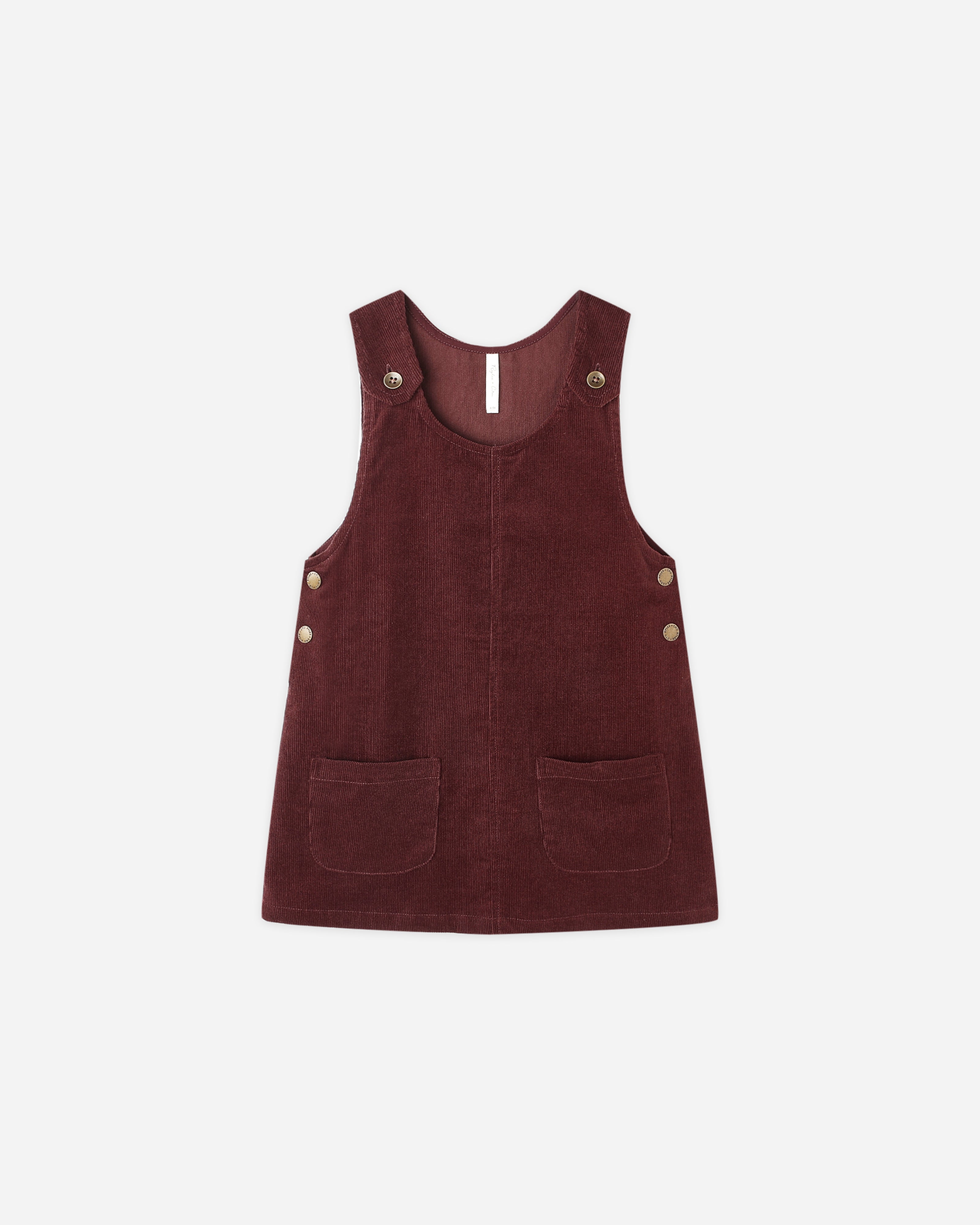 Rylee + Cru Odette Overall Dress - Burgundy