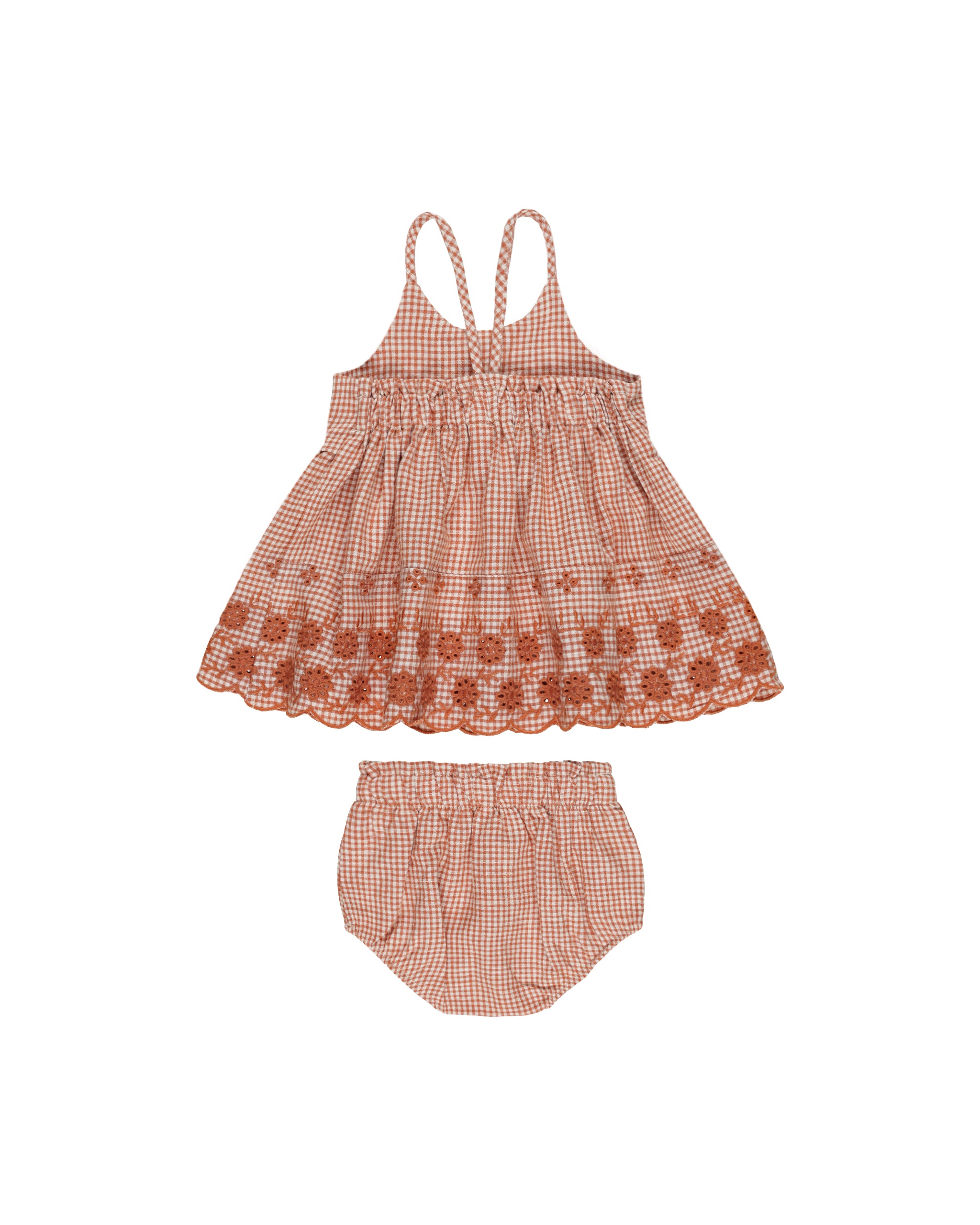 Rylee + Cru Zenni Set - Poppy Gingham