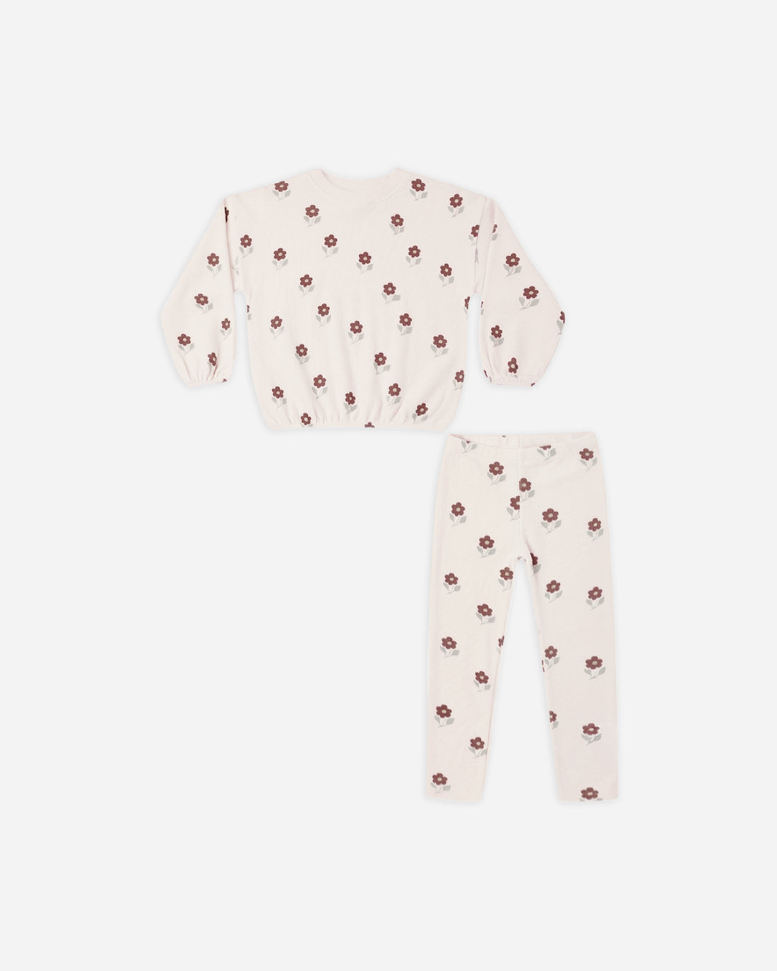 Rylee + Cru Spongey Knit Set - Petal Daisy
