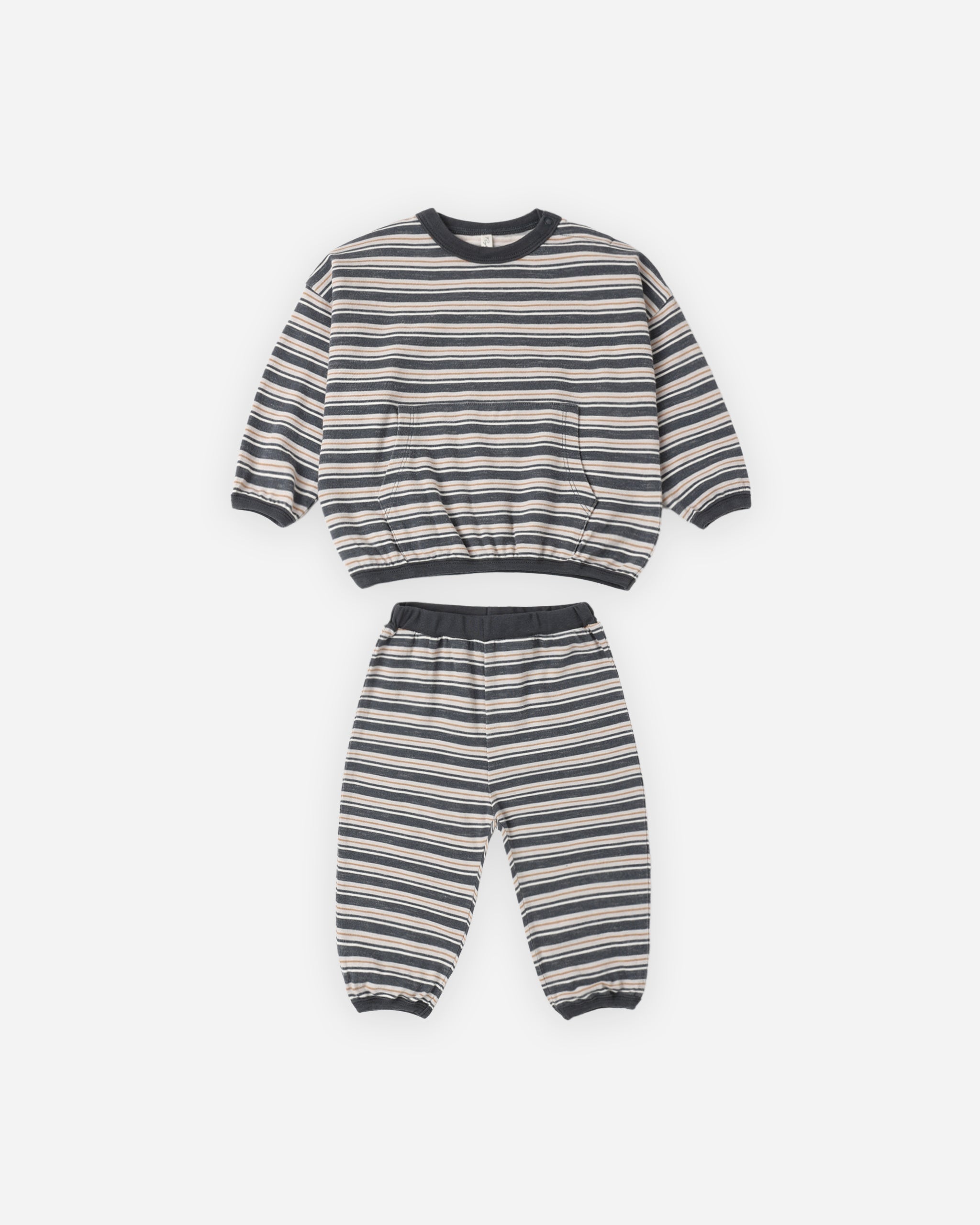 Rylee + Cru Relaxed Set - Blue Stripe