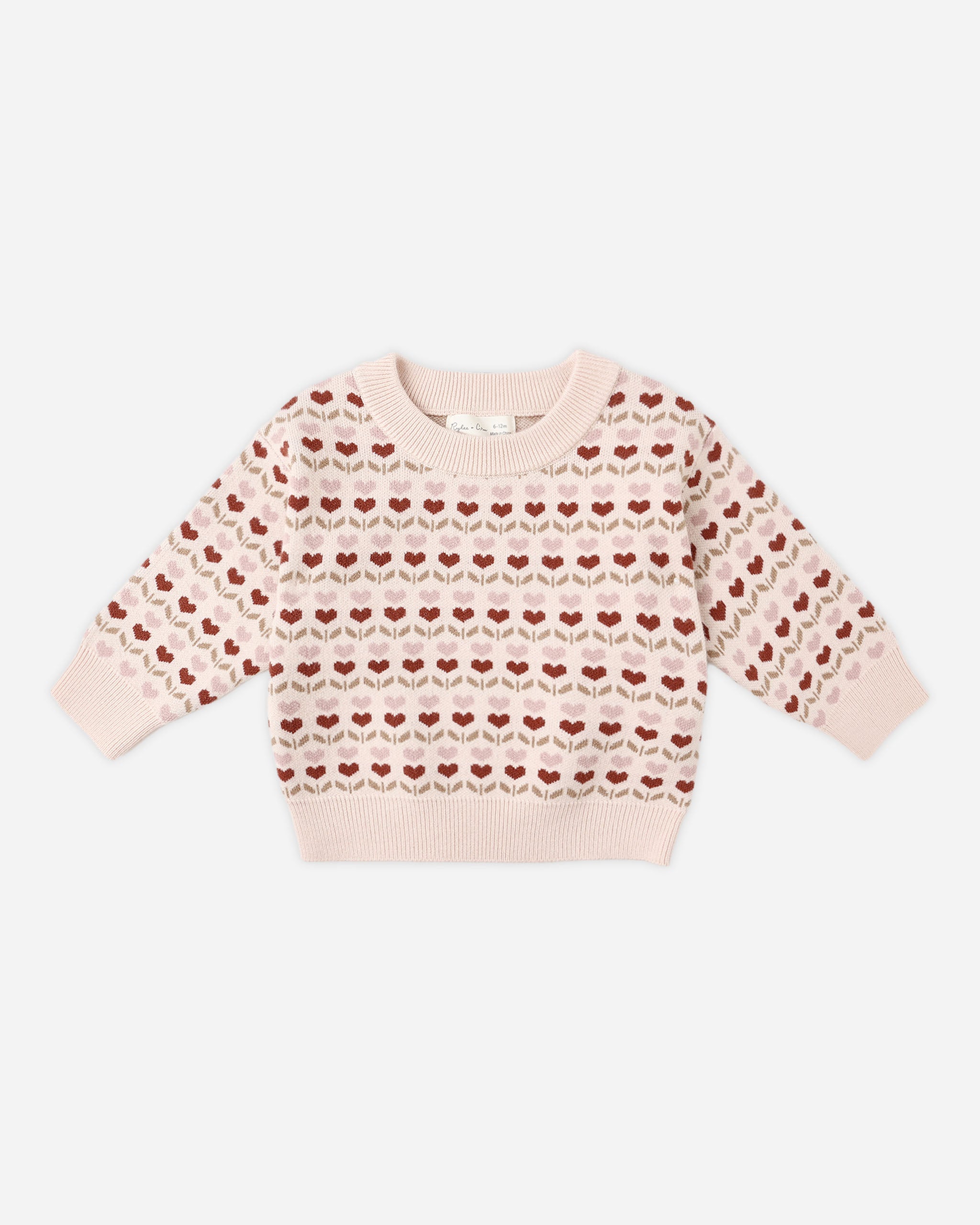 Rylee + Cru Shiloh Sweater - Ruby Hearts