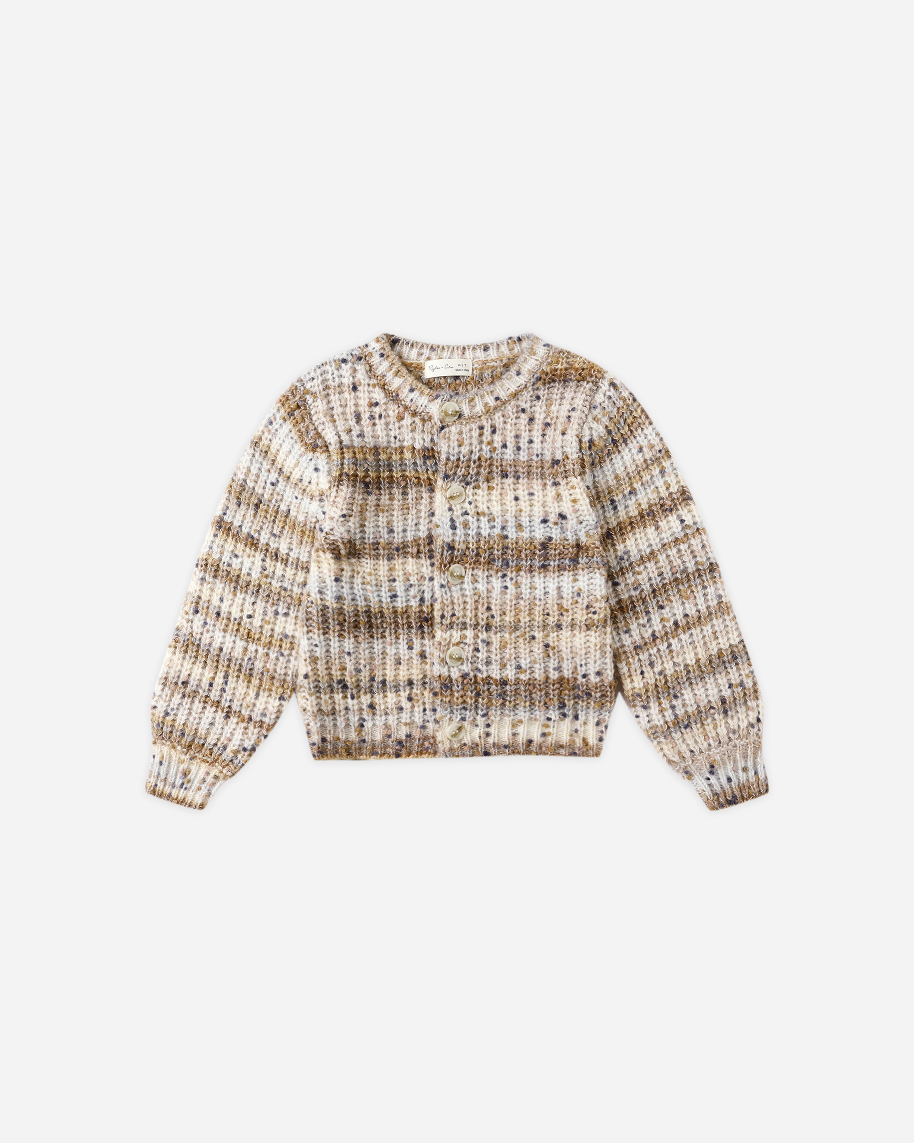 Rylee + Cru Cheyenne Cardigan - Stone Multi-Stripe