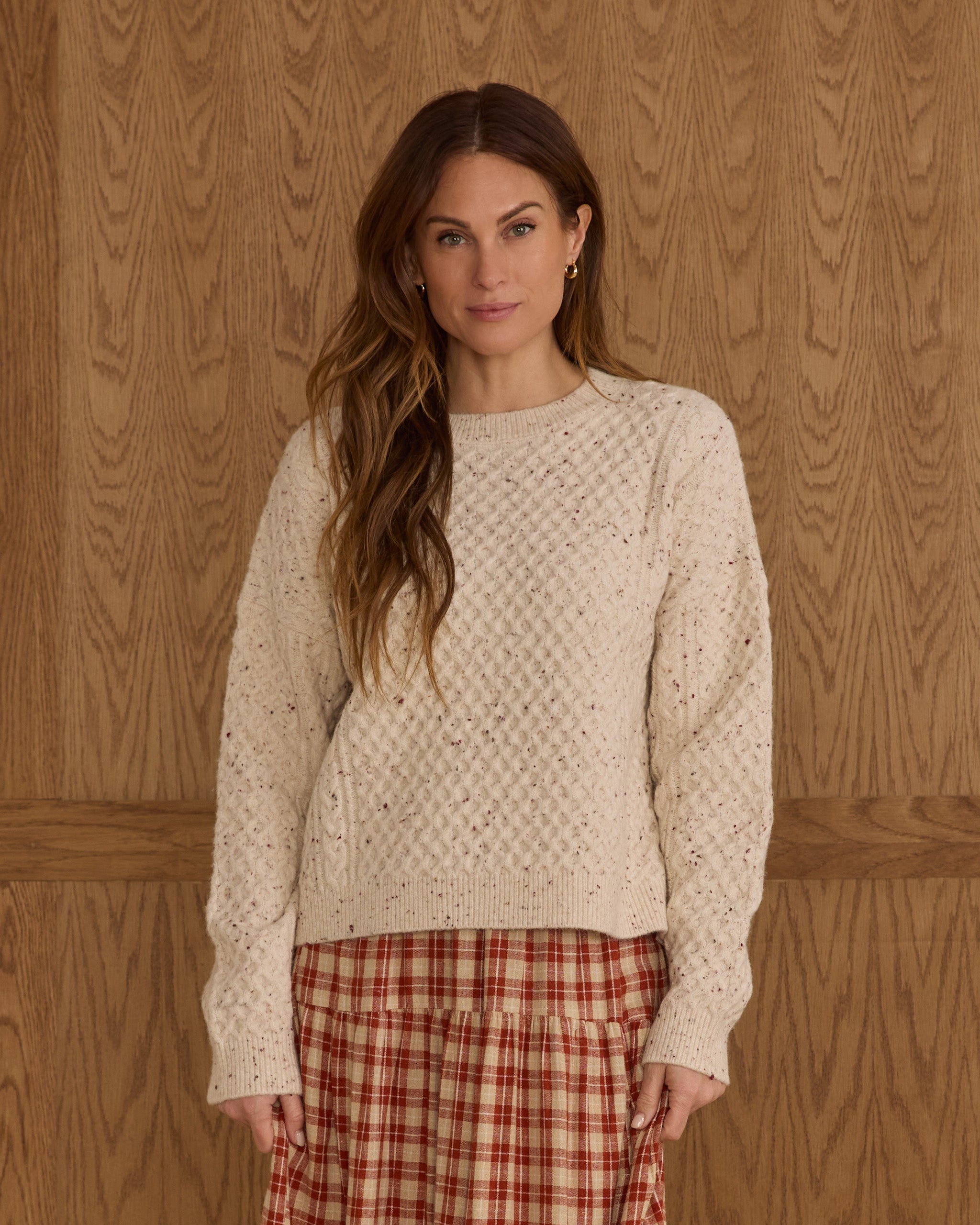 Rylee + Cru Women's Carolina Sweater - Natural Speckled