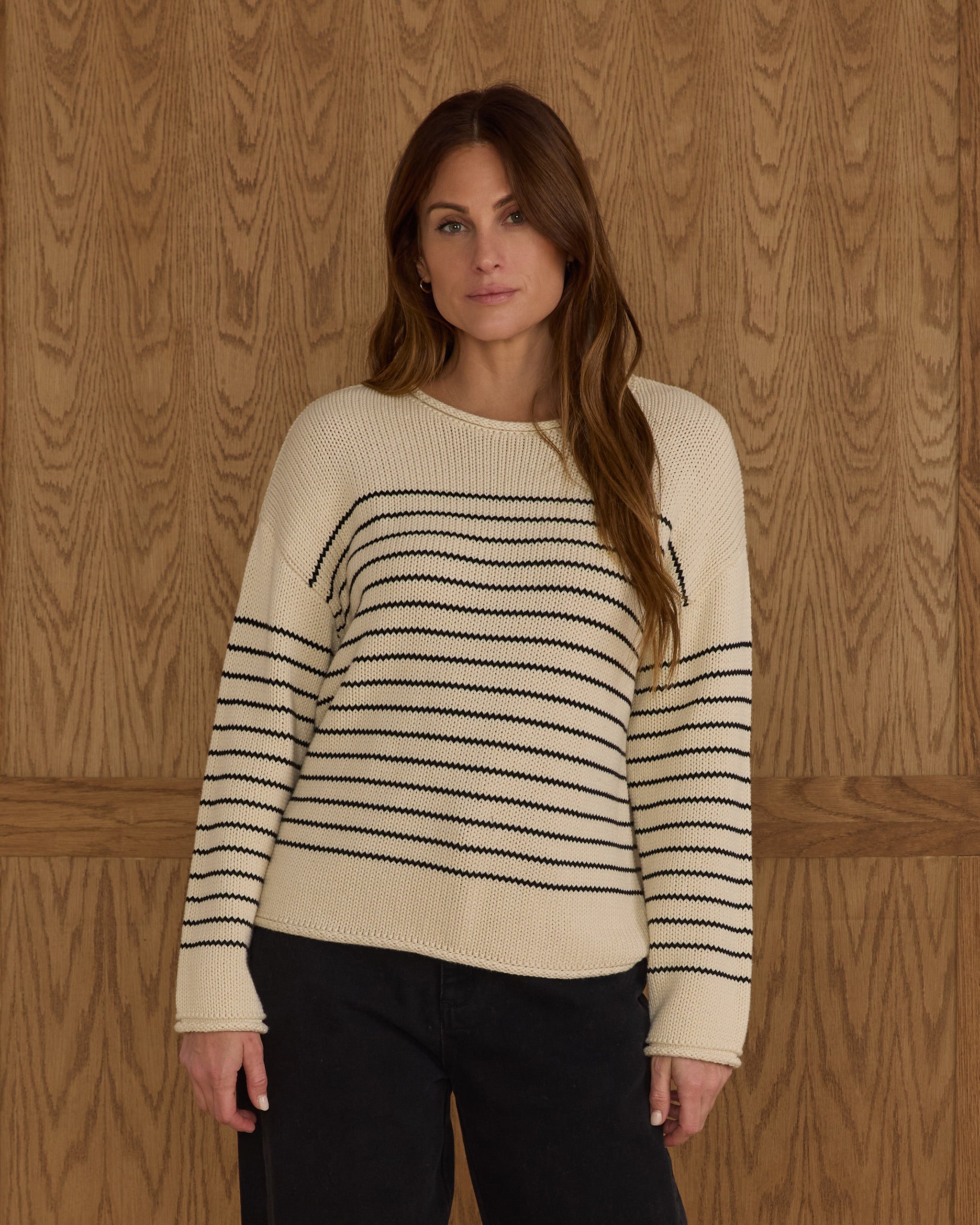Rylee + Cru Women's Jacques Sweater - Black + White