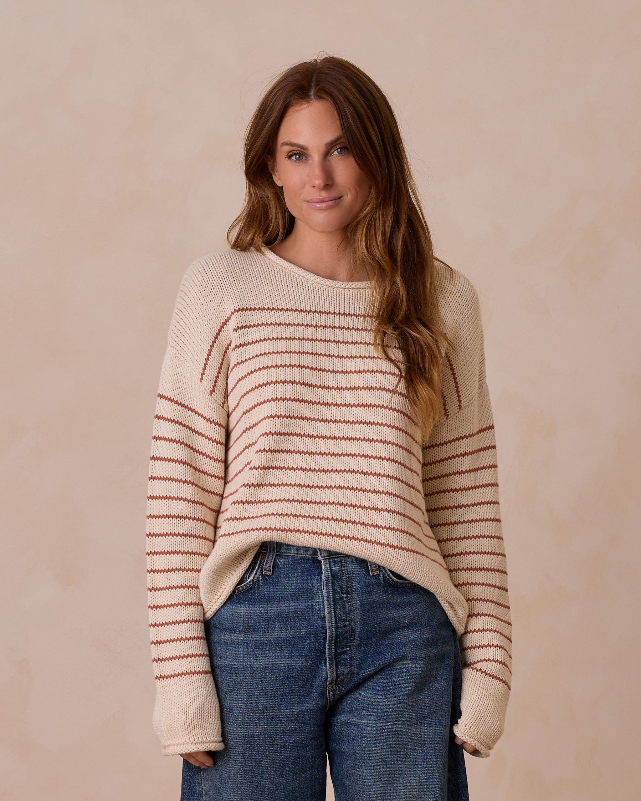 Rylee + Cru Women's Jacques Sweater - Poppy Stripe