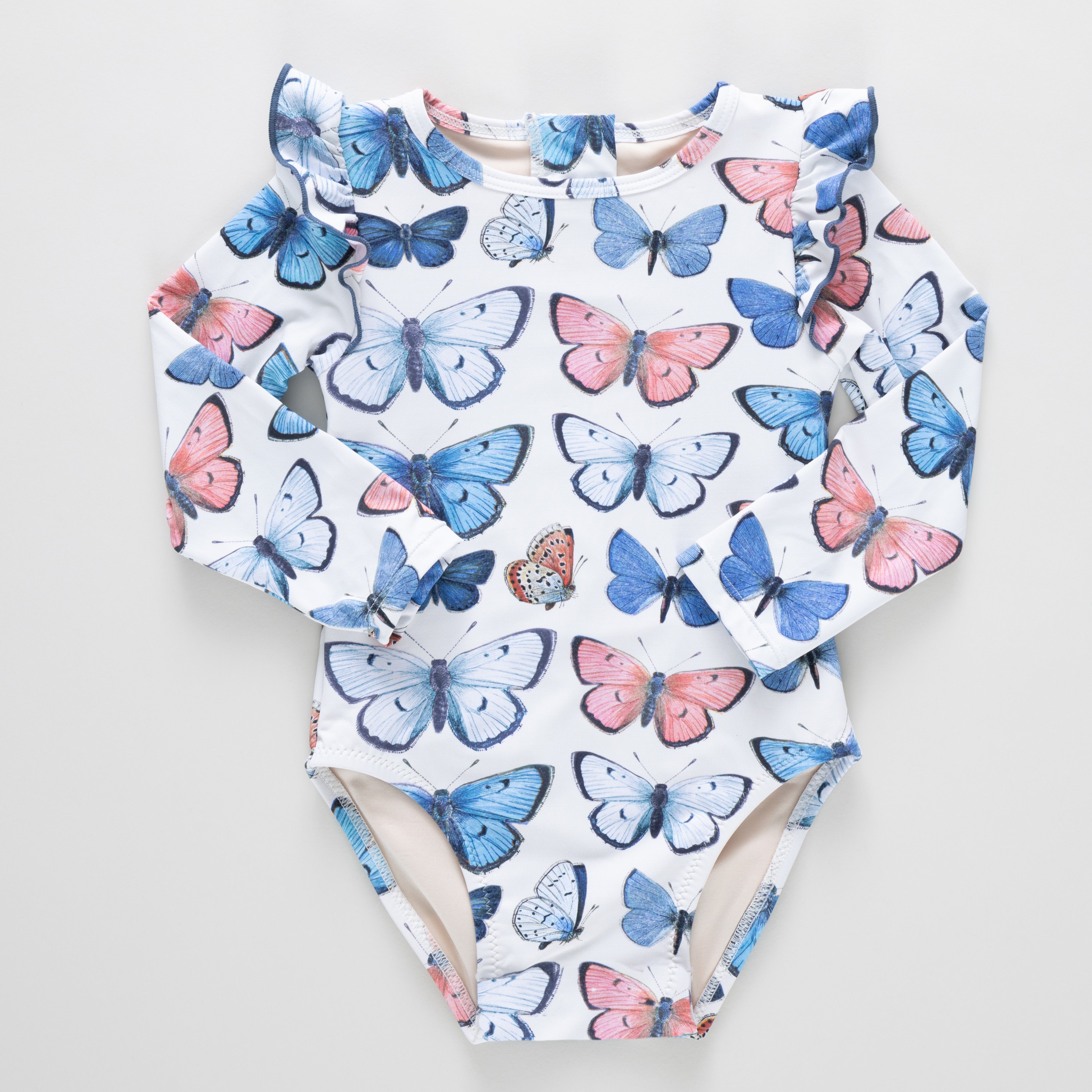 Pink Chicken Baby Girls Rachel Suit - Vintage Butterflies