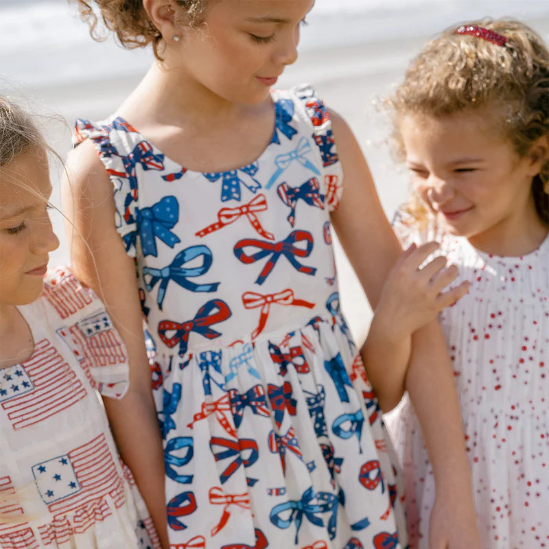 Pink Chicken Girls Kelsey Dress - Red White and Bows