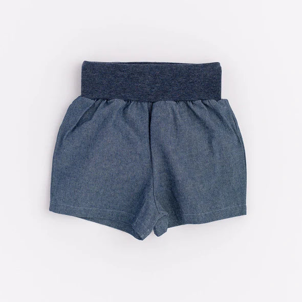 Thimble Collection Easy Short - Dark Chambray