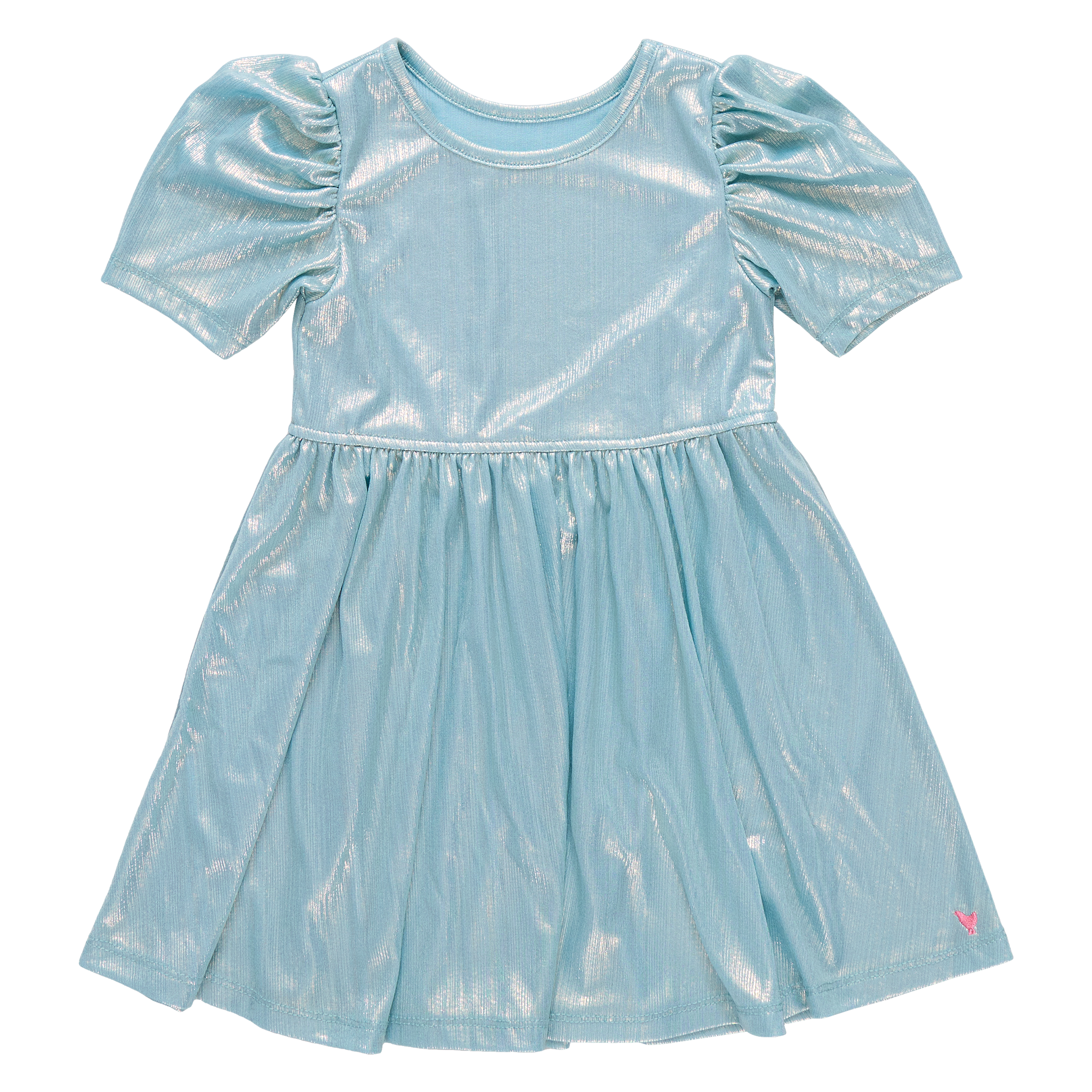 Pink Chicken Girls Lame Laurie Dress - Ice Blue