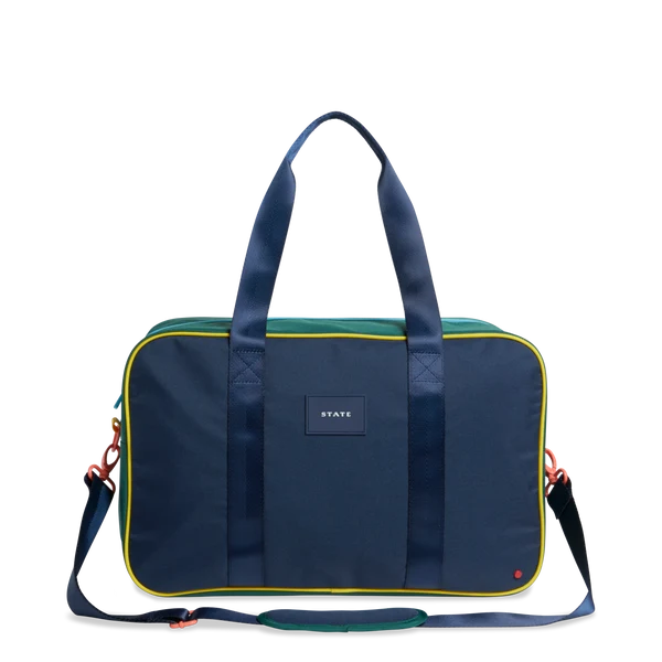 STATE Rockaway Duffle - Green/Navy