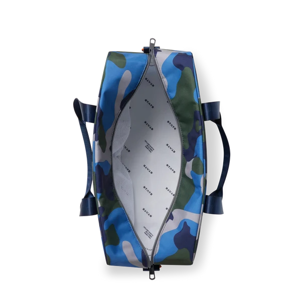 STATE Rockaway Duffle - Blue Checkerboard