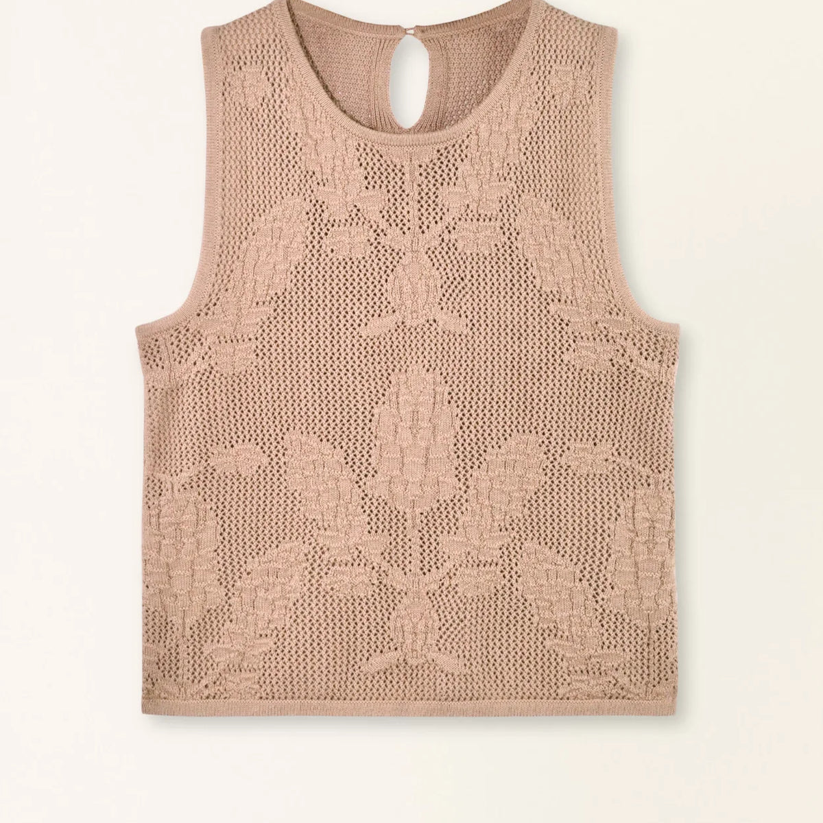 トップス MURRAL Framed single-flower knit tank 2 SalzburgFloralKnitSkirtinBiscu