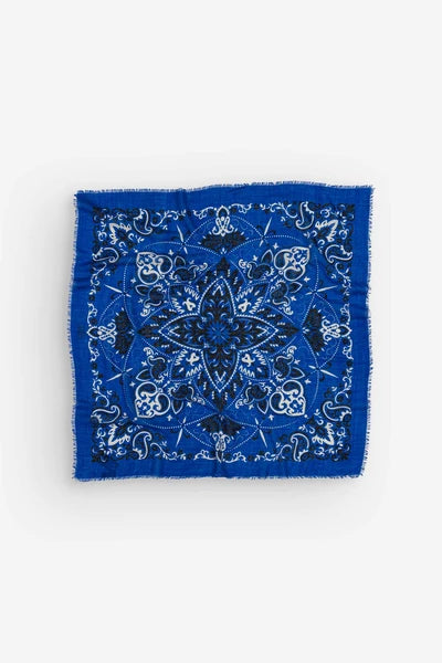 Maison Lecomte Flament Bandana Blue WS Scarf
