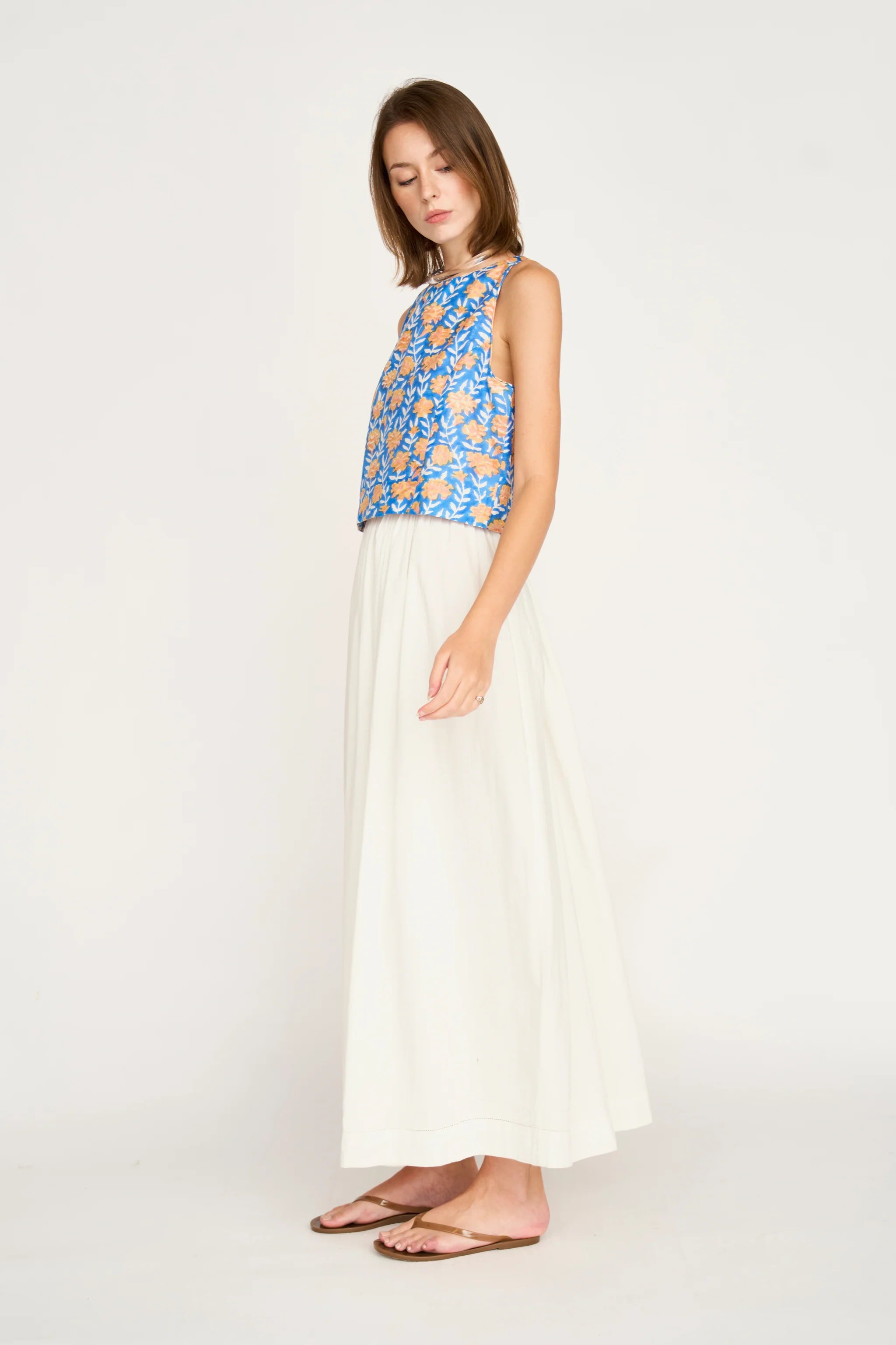 MIRTH Santanyl Tank - Tangerine Carnation