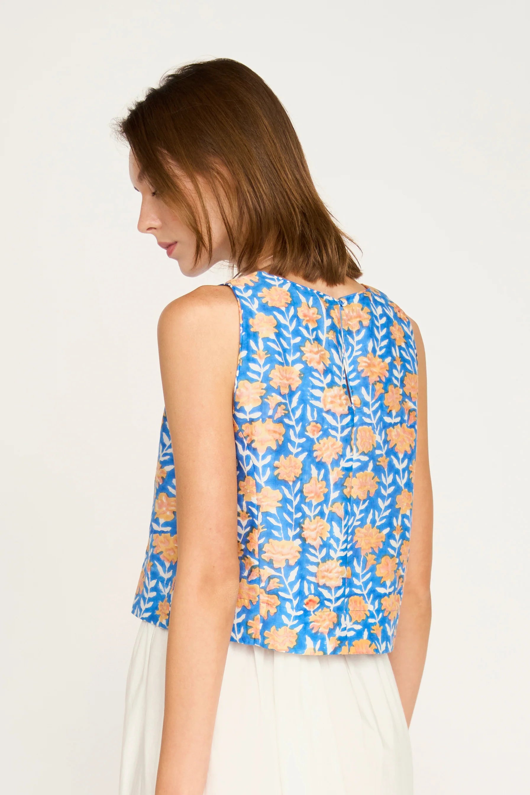 MIRTH Santanyl Tank - Tangerine Carnation