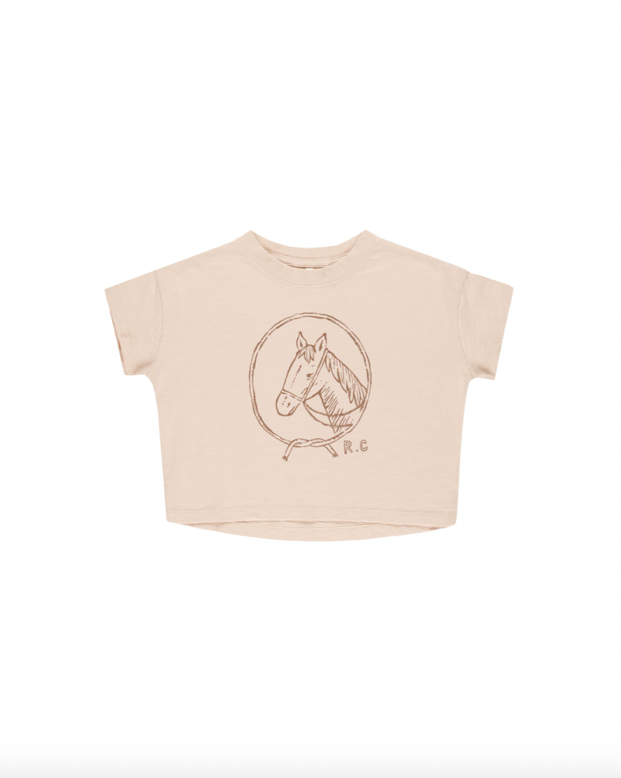 Rylee + Cru Boxy Tee - Horse