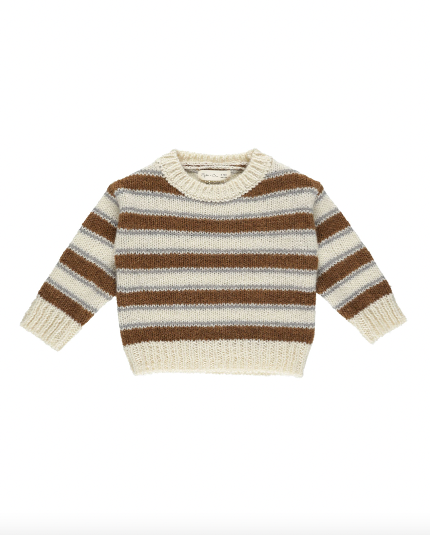 Rylee + Cru Aspen Sweater - Saddle Stripe