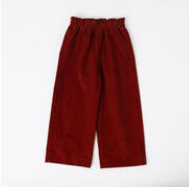 Thimble Corduroy Gaucho Pant - Rust