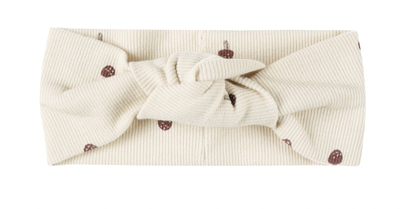 Quincy Mae Ribbed Knotted Headband - Mushrooms