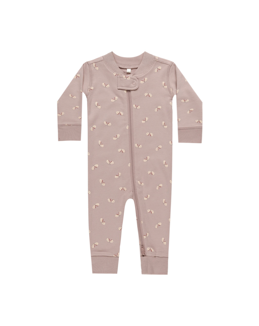 Quincy Mae Zip Long Sleeve Sleeper - Butterflies