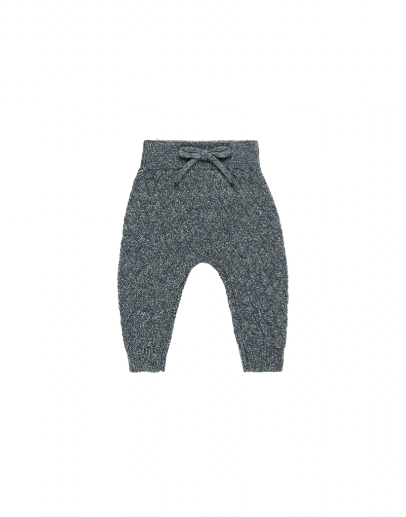 Quincy Mae Knit Pant - Heathered Indigo