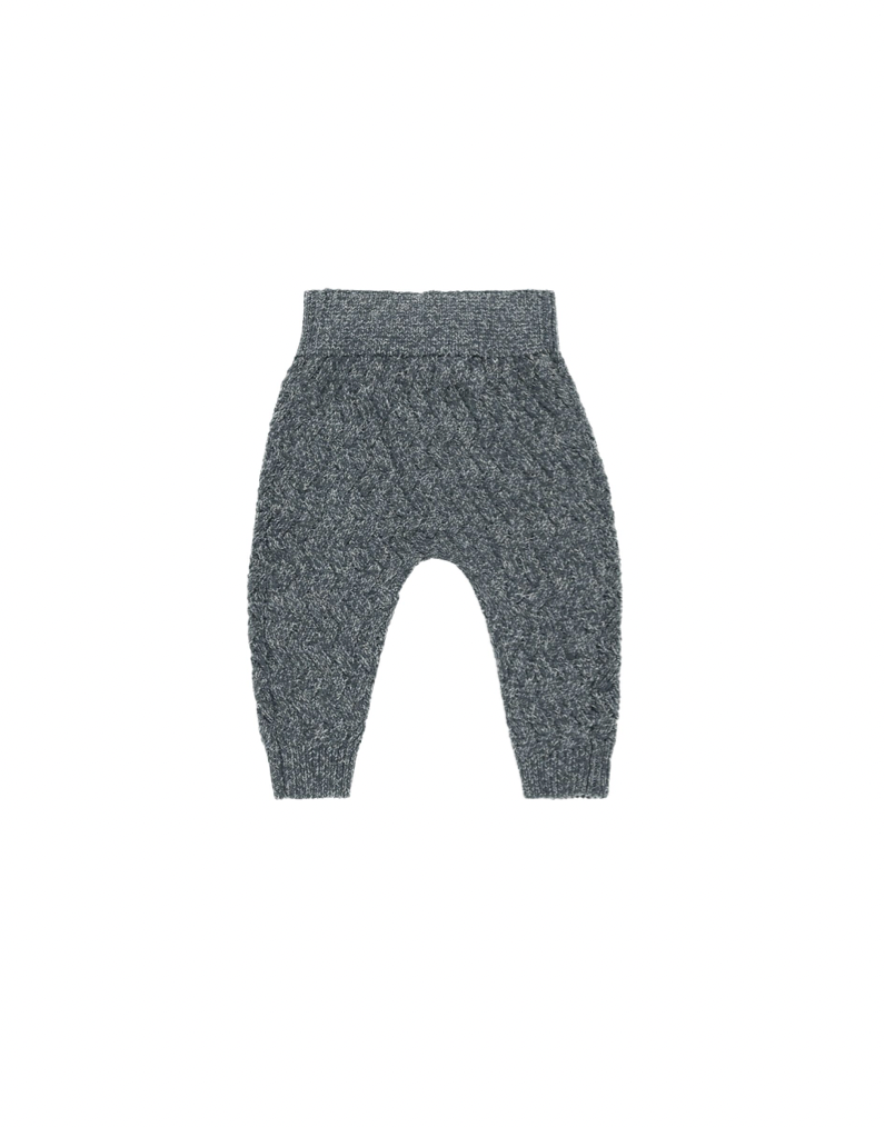 Quincy Mae Knit Pant - Heathered Indigo