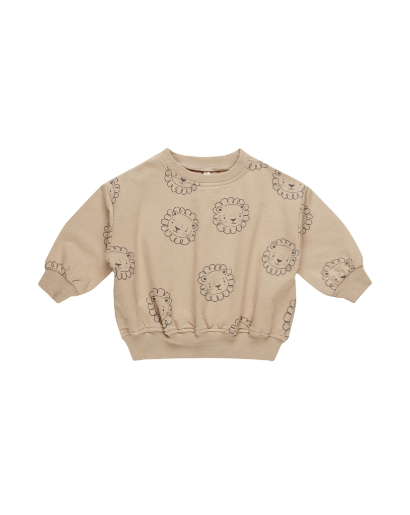 Quincy Mae Relaxed Fleece Sweatshirt - Lions