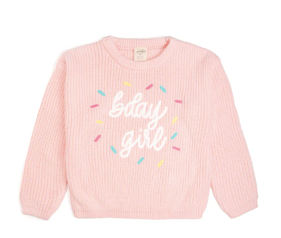 Birthday Girl Sprinkle Knit Sweater