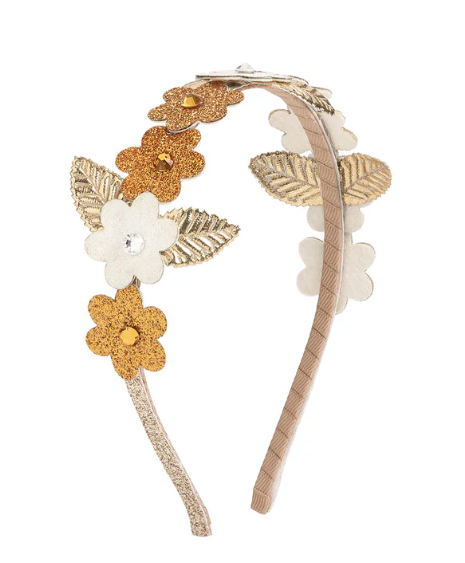 Boho Floral Glitter Headband