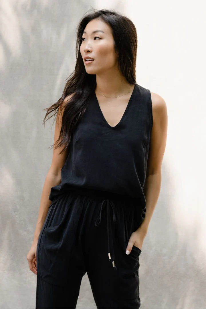 Natalie Busby Simple Tank - Black