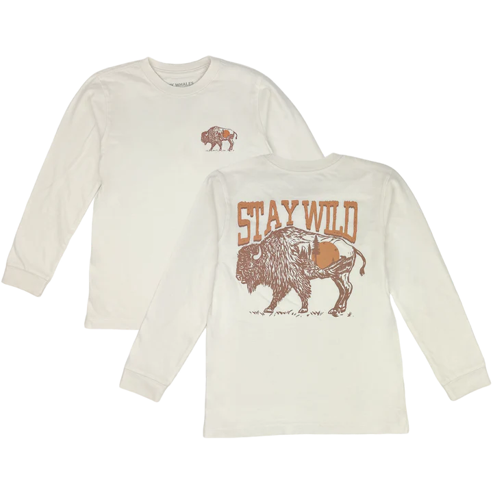 Tiny Whales Stay Wild Long Sleeve Tee