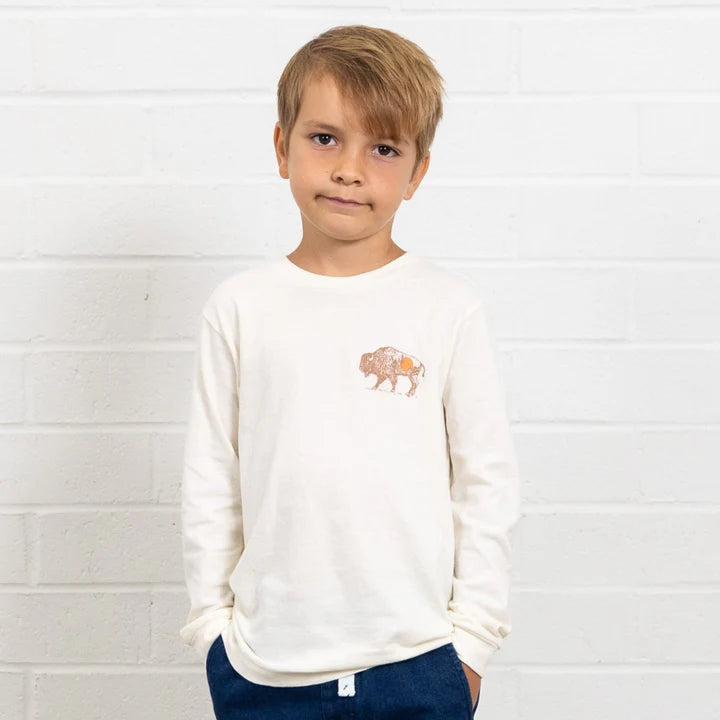 Tiny Whales Stay Wild Long Sleeve Tee