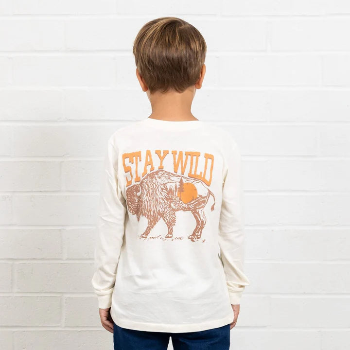 Tiny Whales Stay Wild Long Sleeve Tee